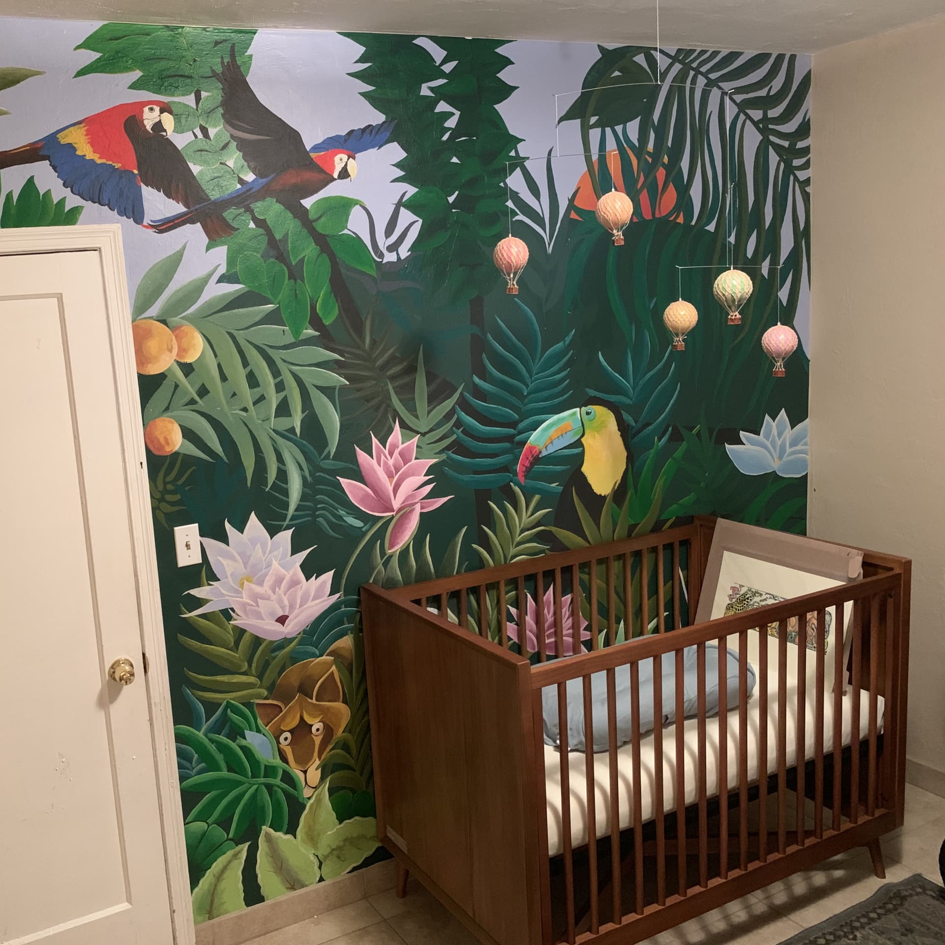 Tropical Whispers in a Lush Sanctuary detail