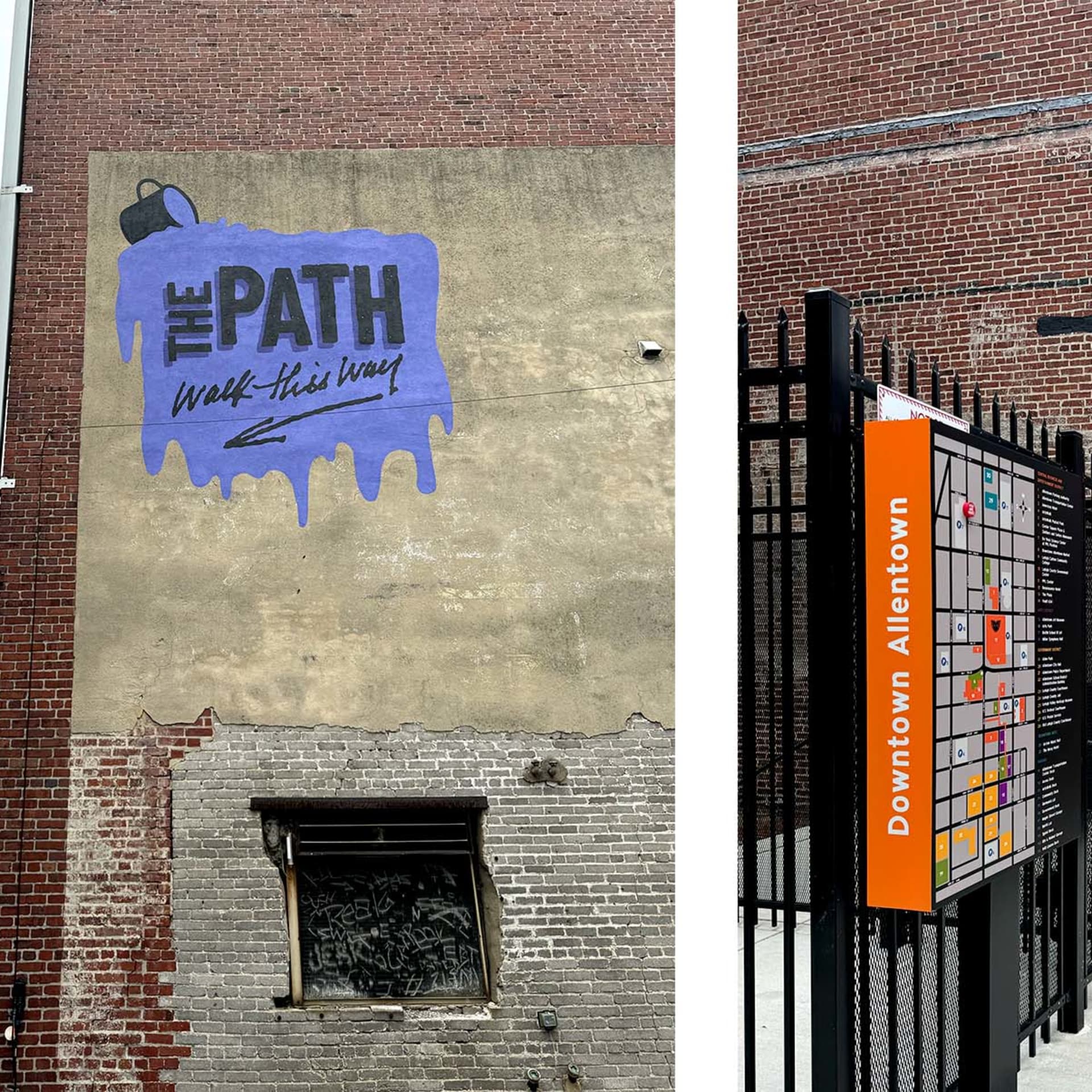 The Path Signage 3/4 detail