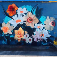 Floral Symphony Blooms on Urban Canvas