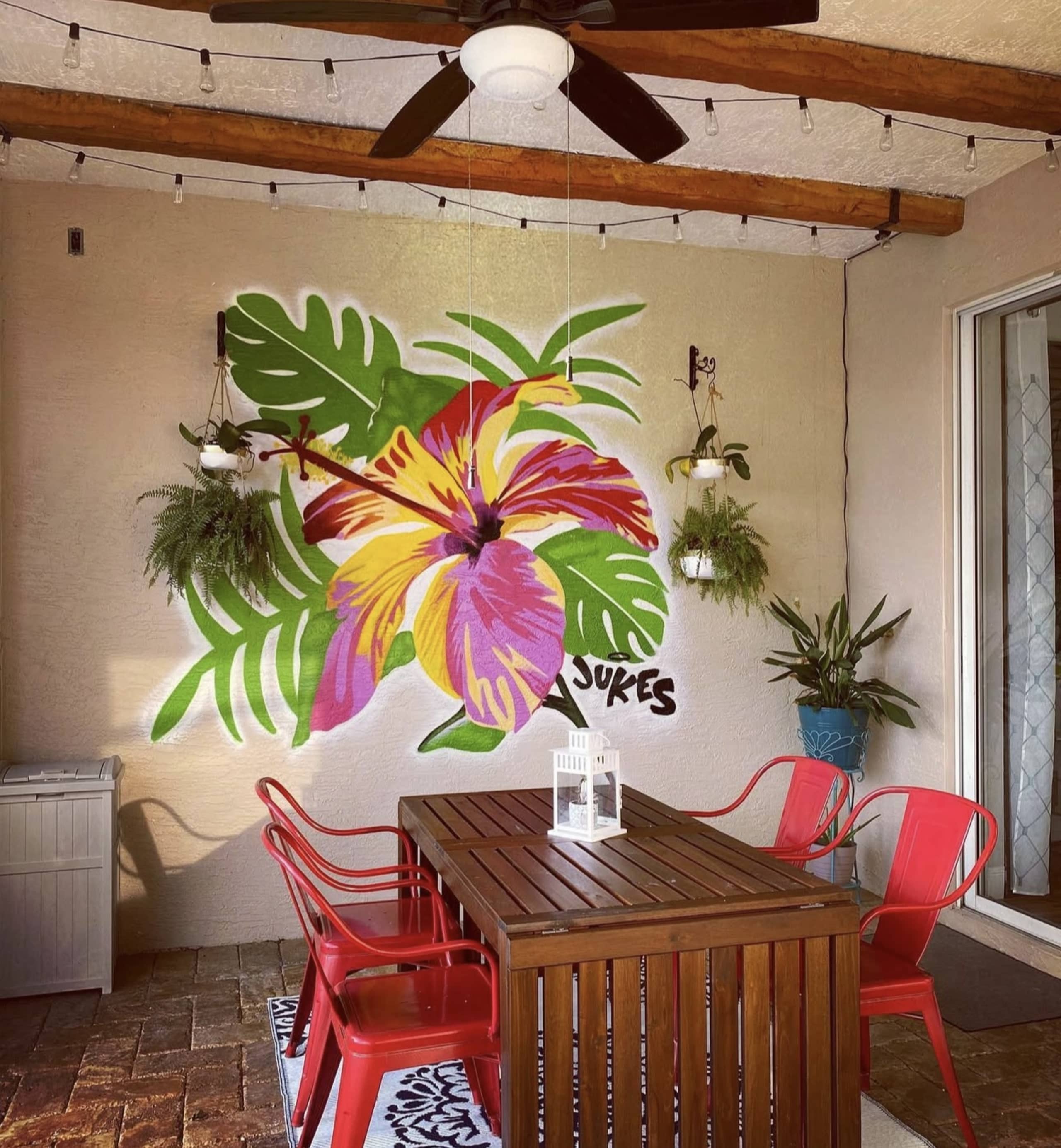 Tropical Vibrance in Urban Serenity