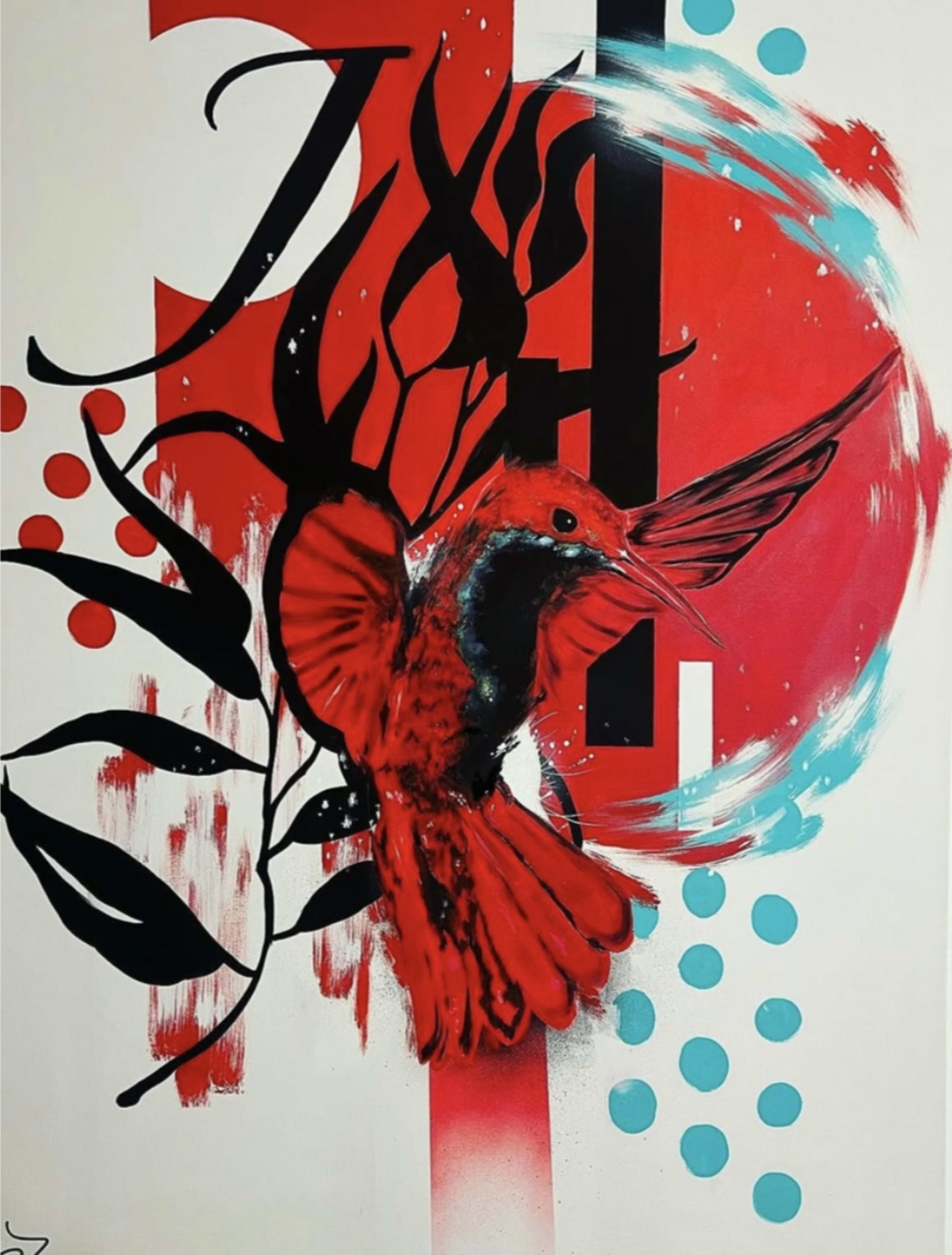 Vibrant Flight Through Urban Dreams