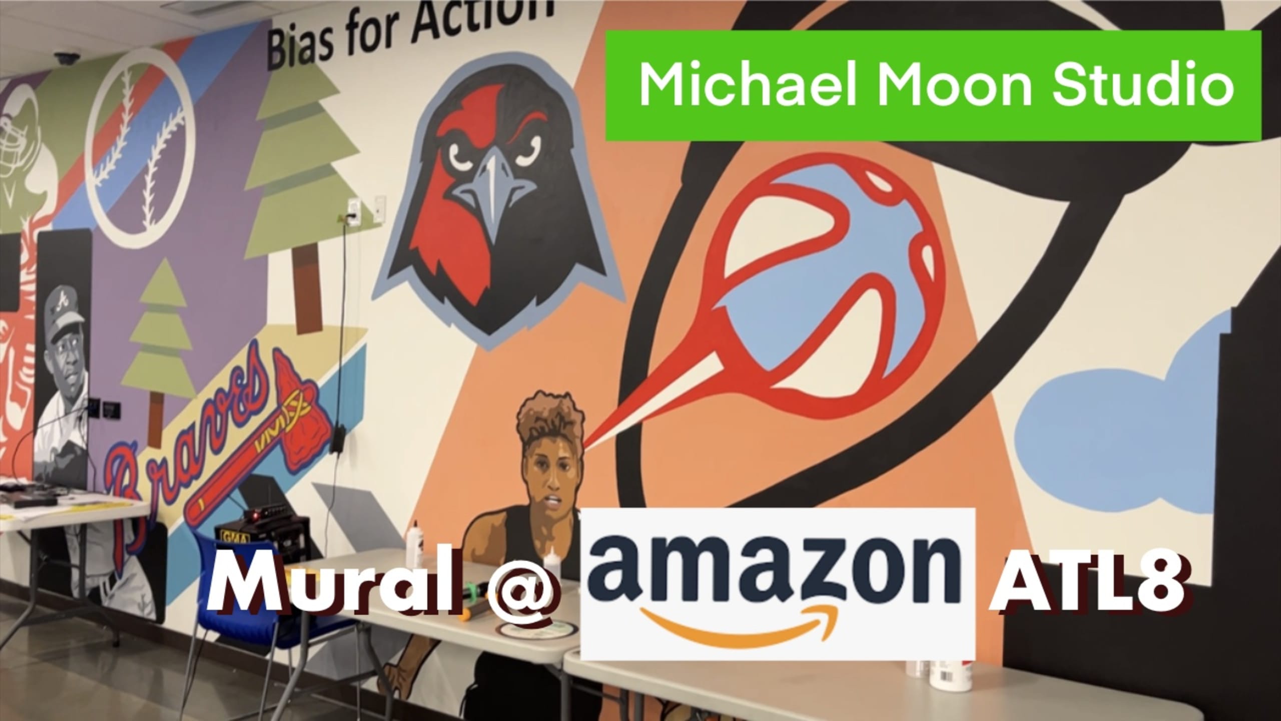 Amazon ATL8 Breakroom mural