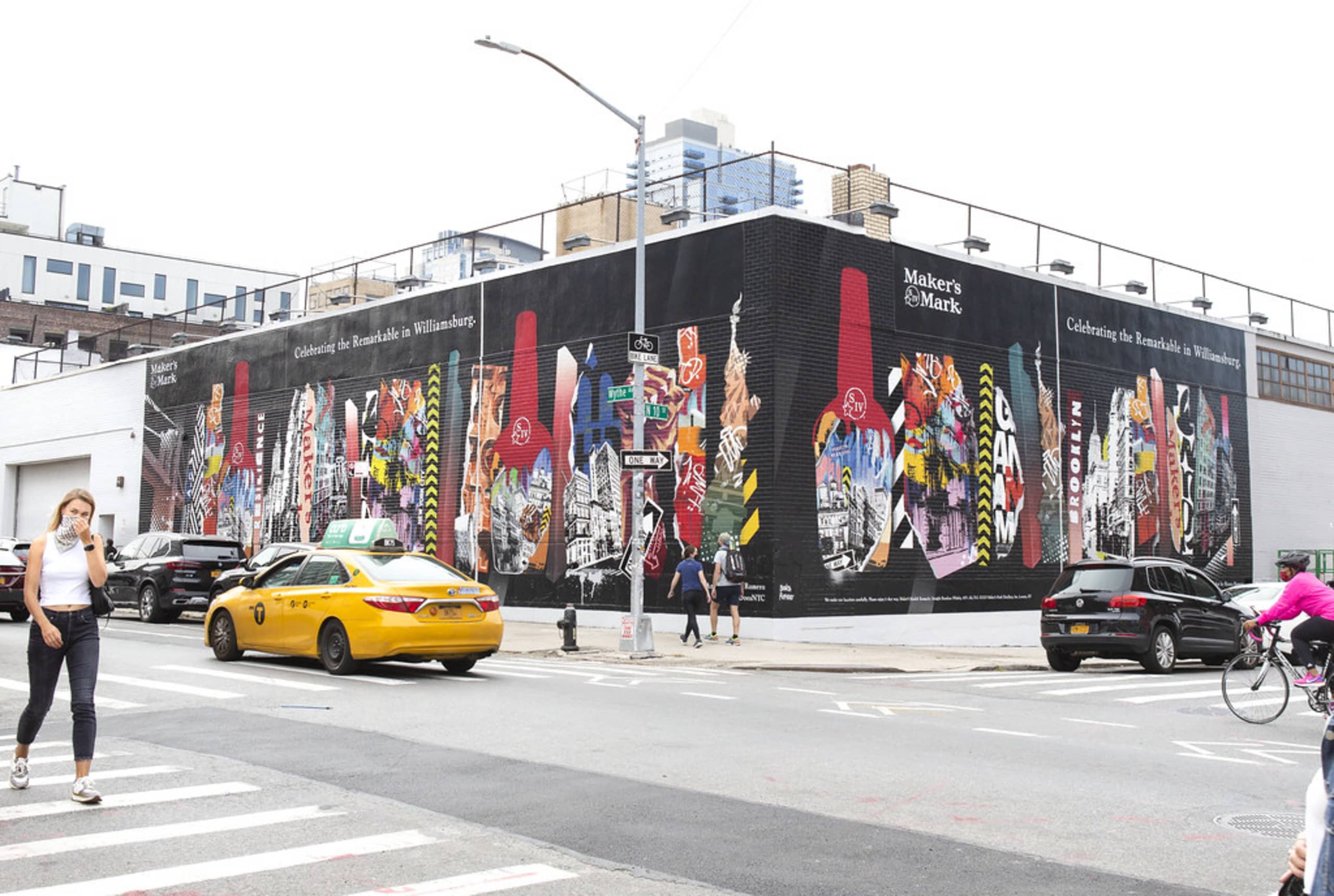 makers mark x bianca romero partnership - 11 murals by bianca all over NYC for Makers Mark  