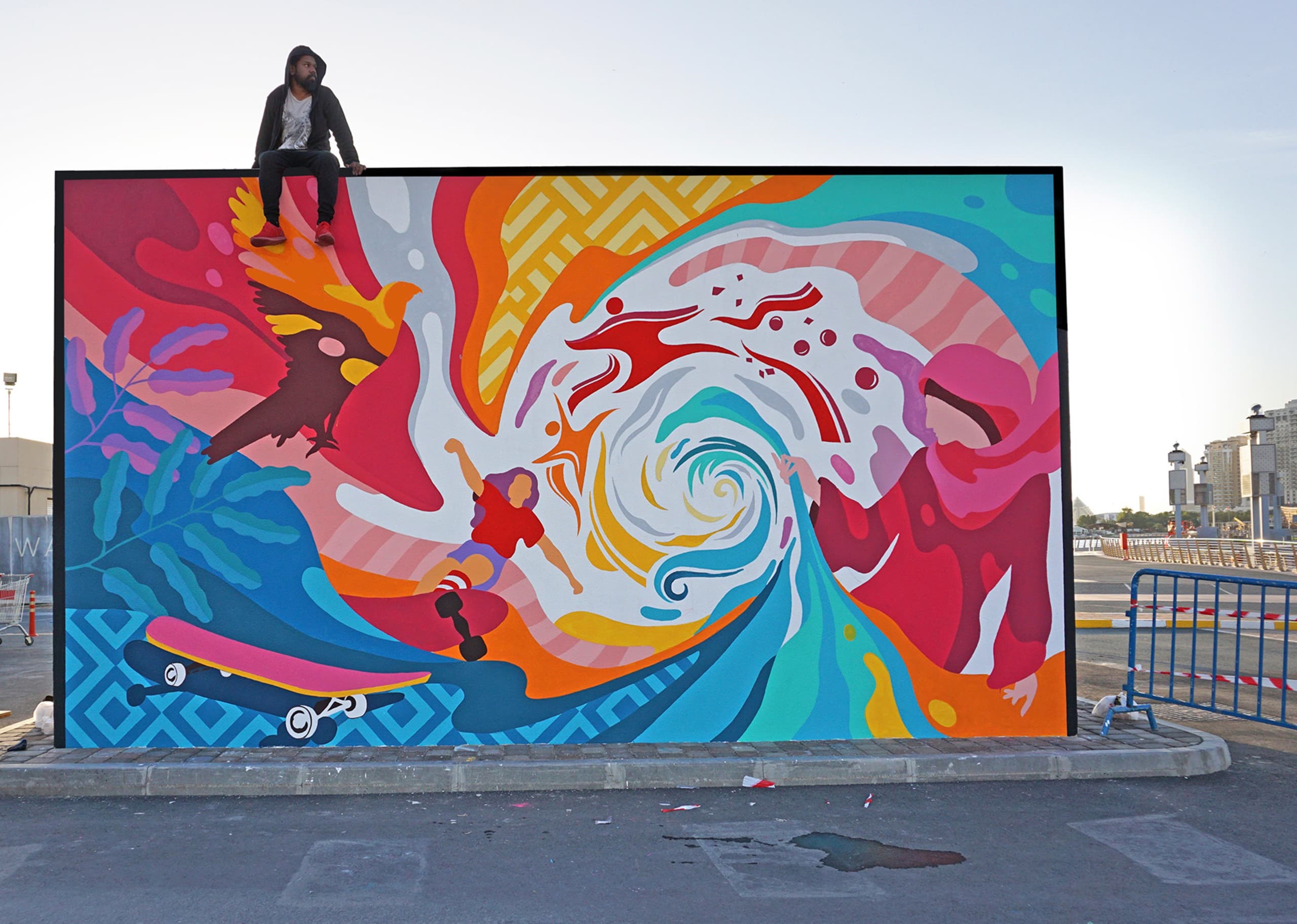 Whirlwind of Color and Movement