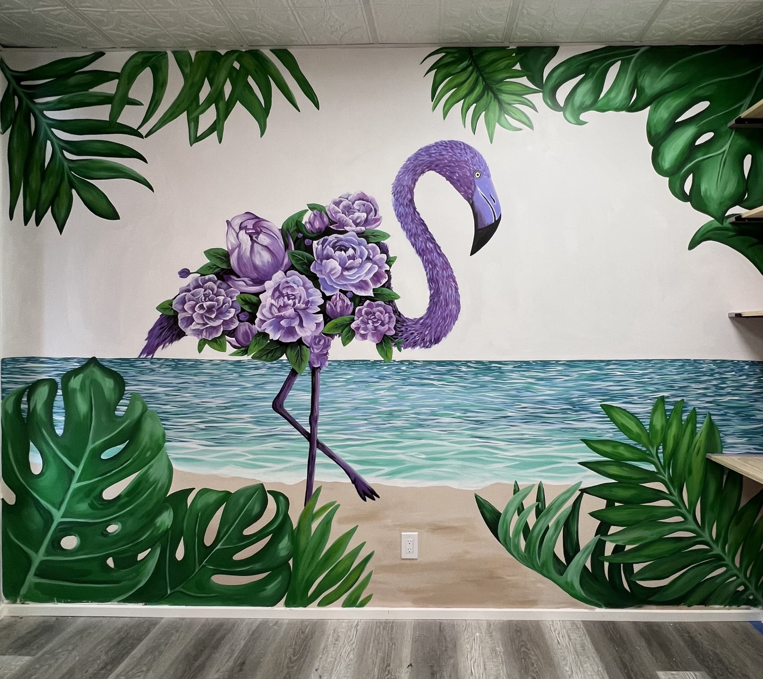 Flamingo Dreams Amidst Tropical Serenity