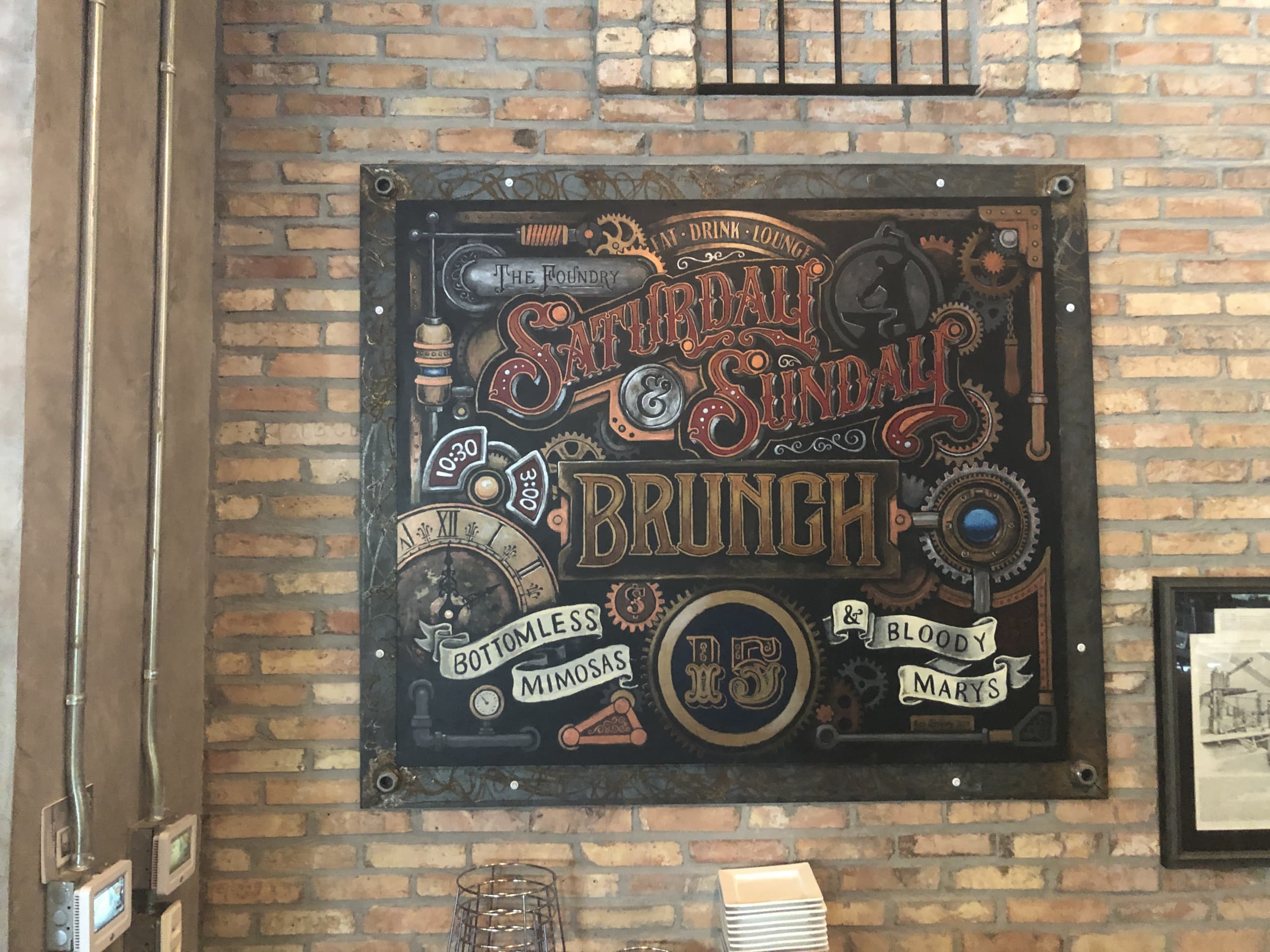 The Foundry's Brunch Chalkboard Sign