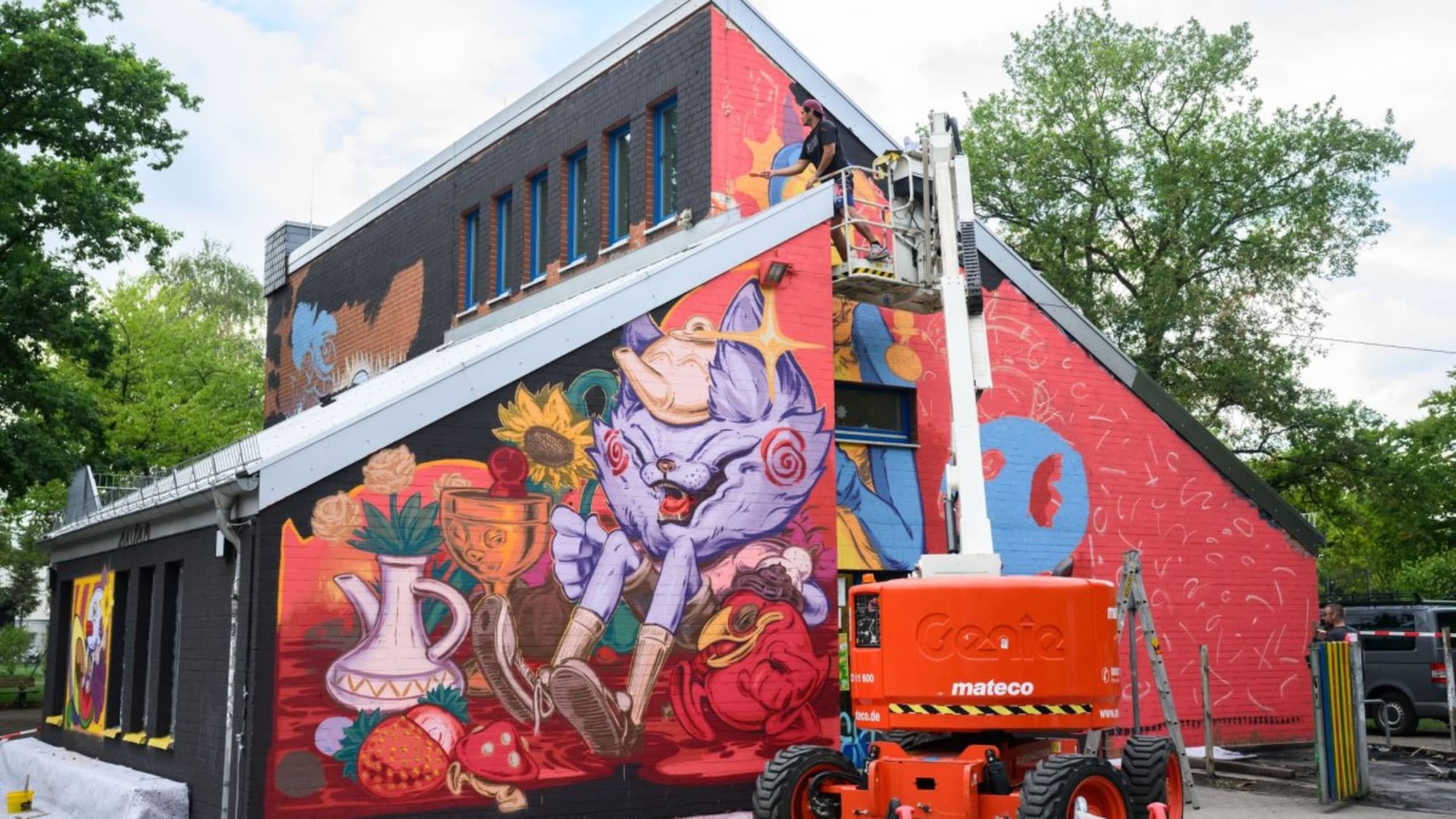Whimsical Revelry in Colorful Chaos