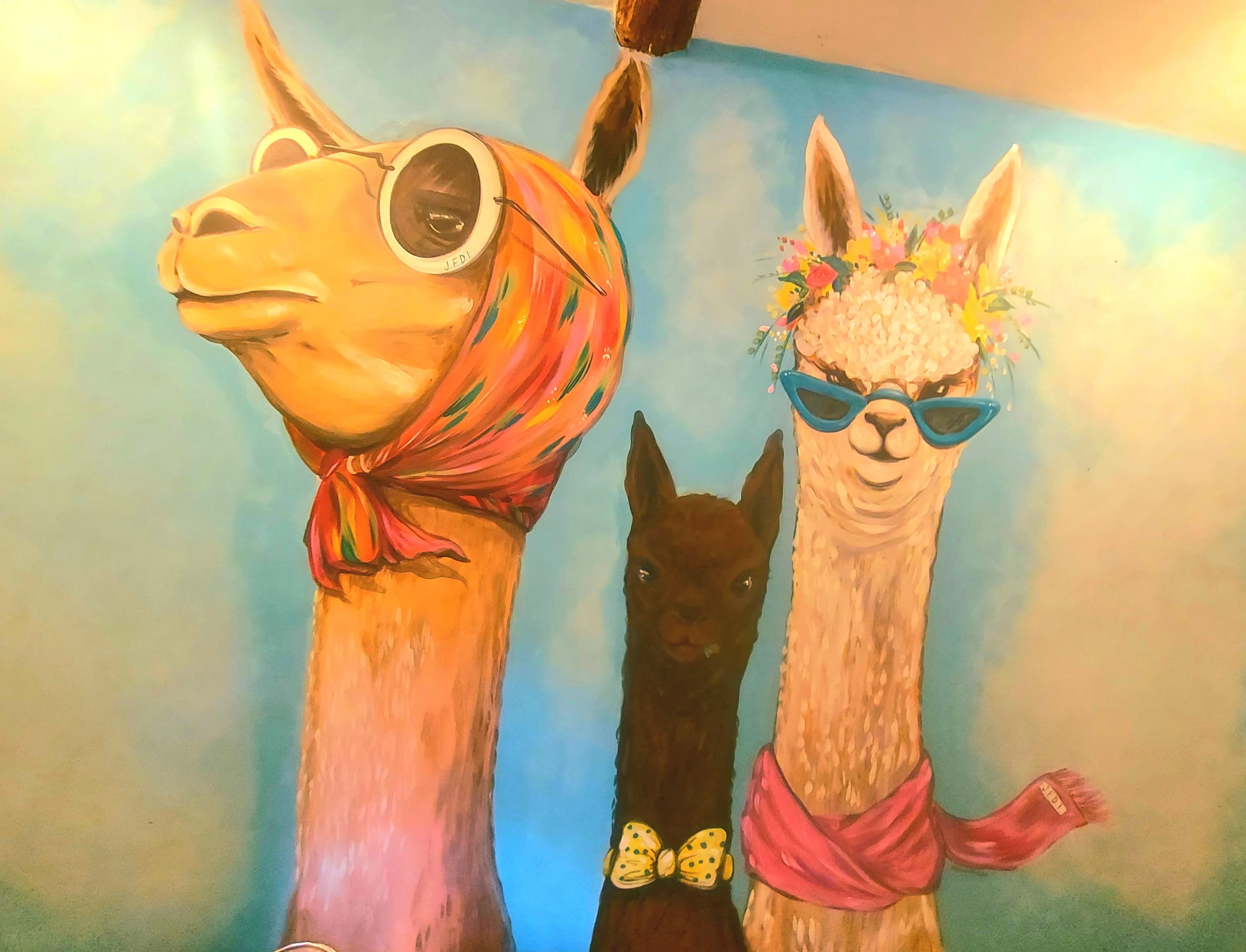 Chic Companions in a Colorful Dreamscape