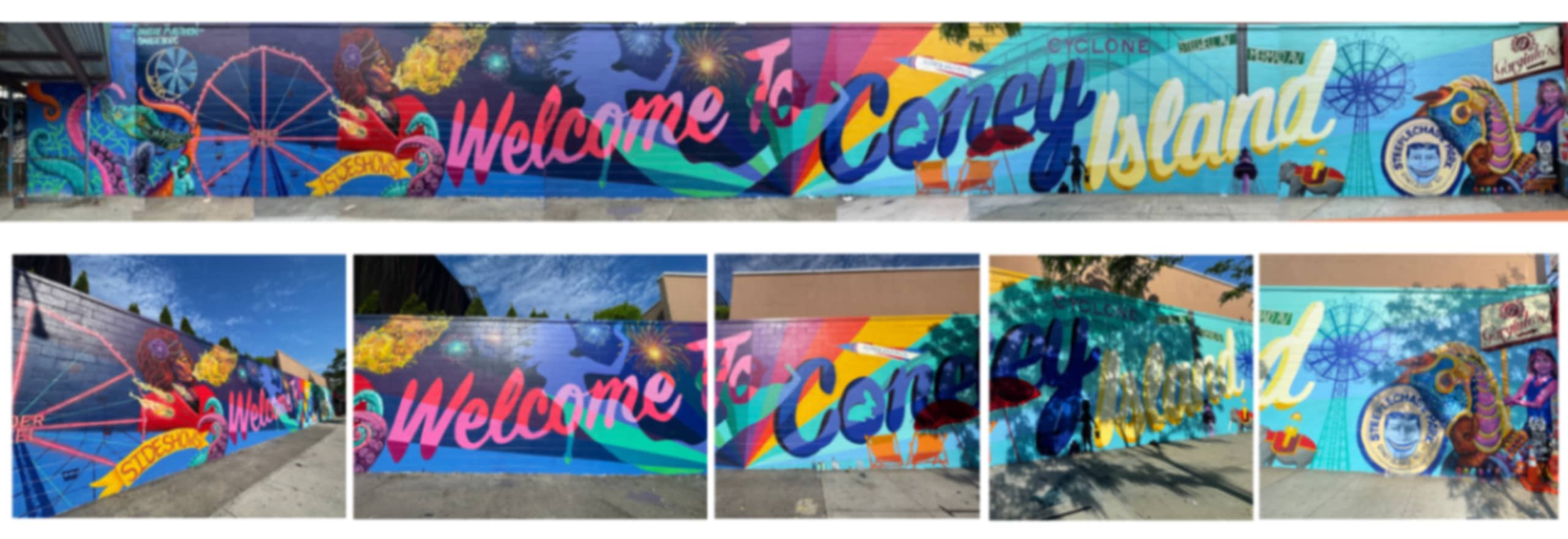 Welcome To Coney Island Mural