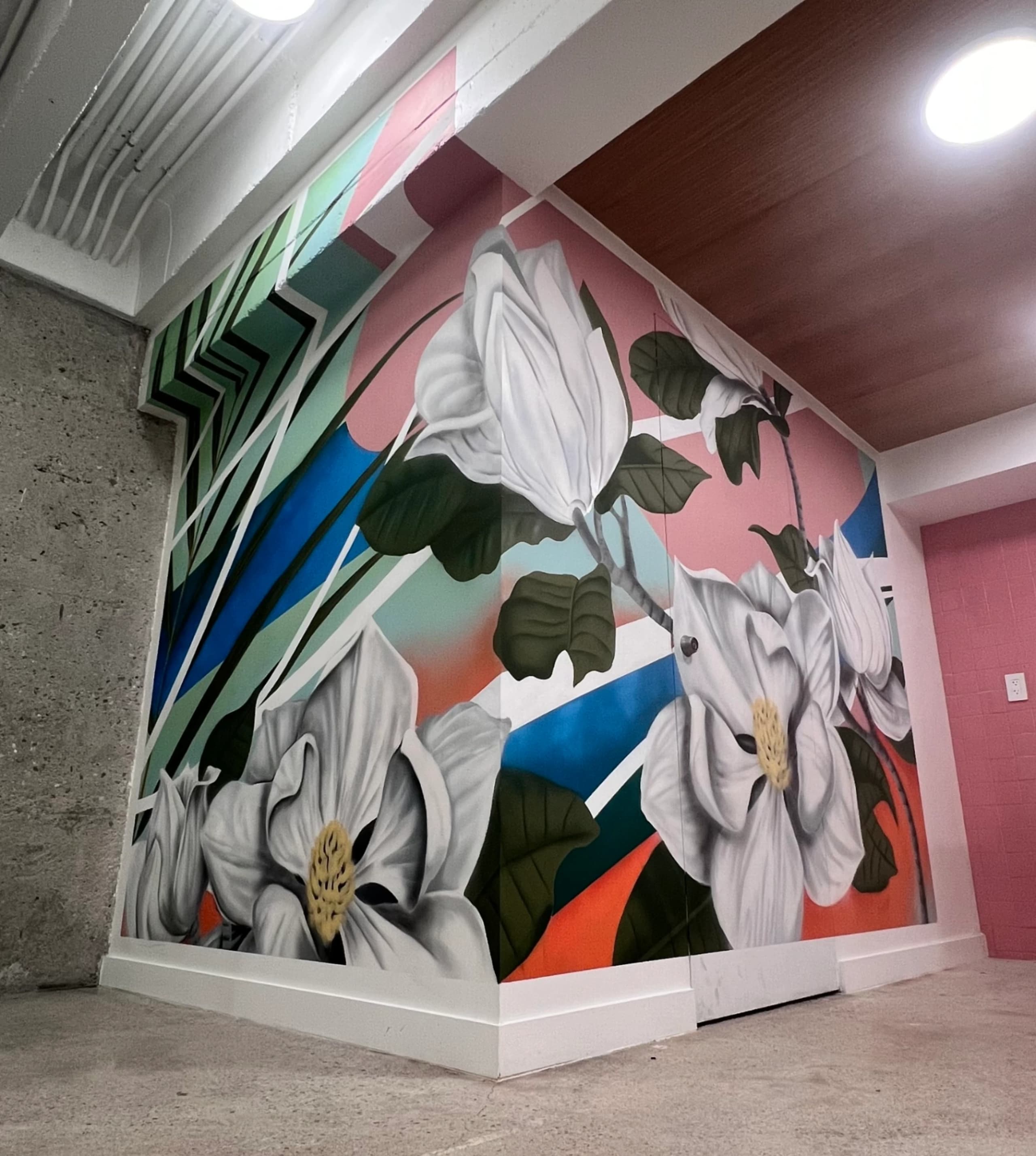Vi Derm Floral Kitchen Mural