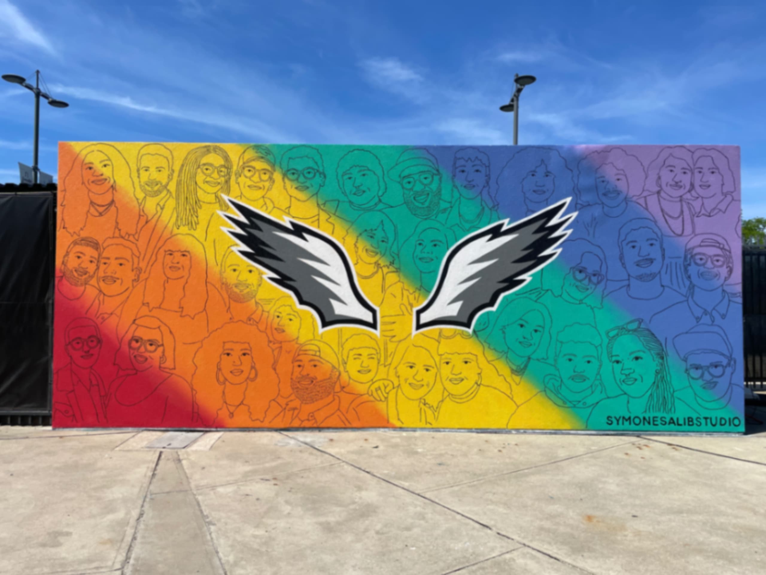 Faces of Philly : The Philadelphia Eagles Pride Mural
