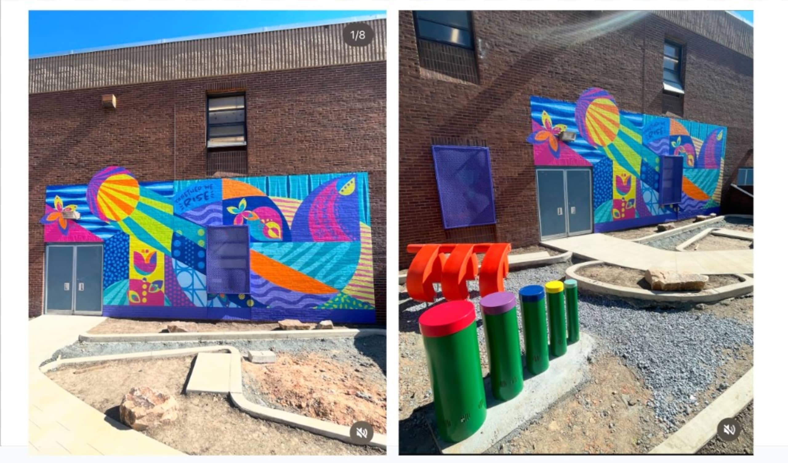 Playground Mural for Tench Tilghman with Sol Raya Public Spaces