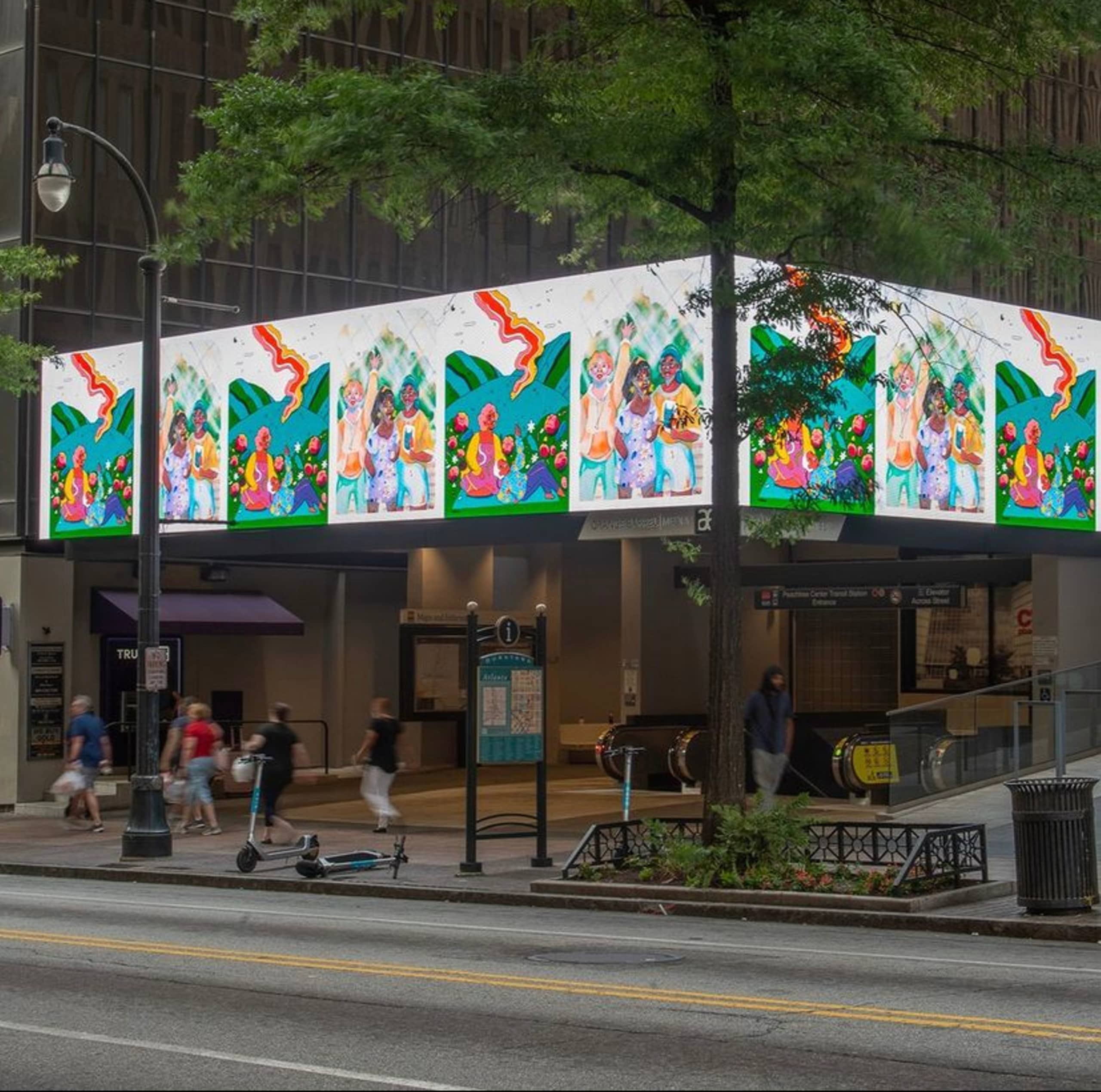Take Up Space Digital Mural