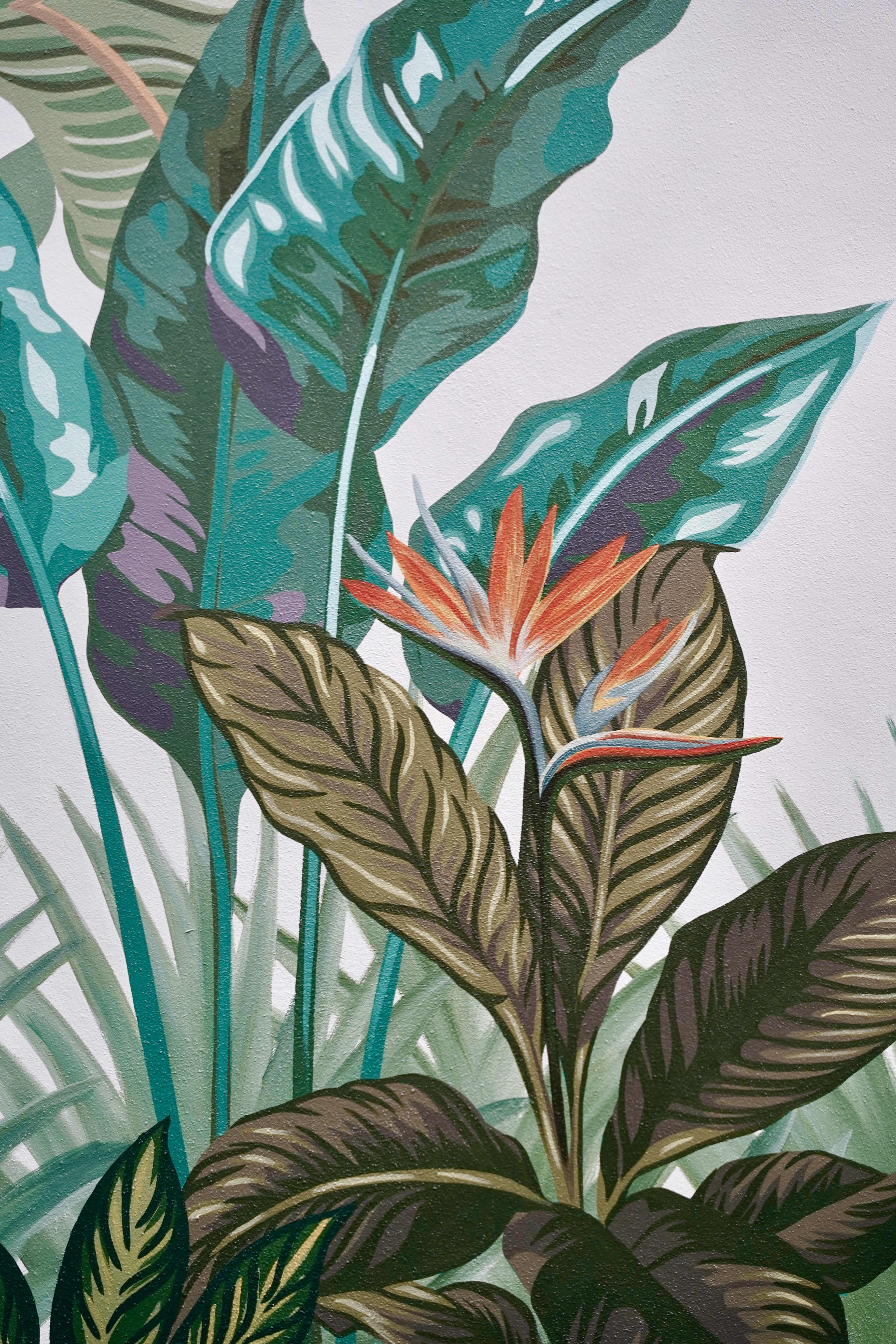 Tropical Whispers in Vibrant Greenery