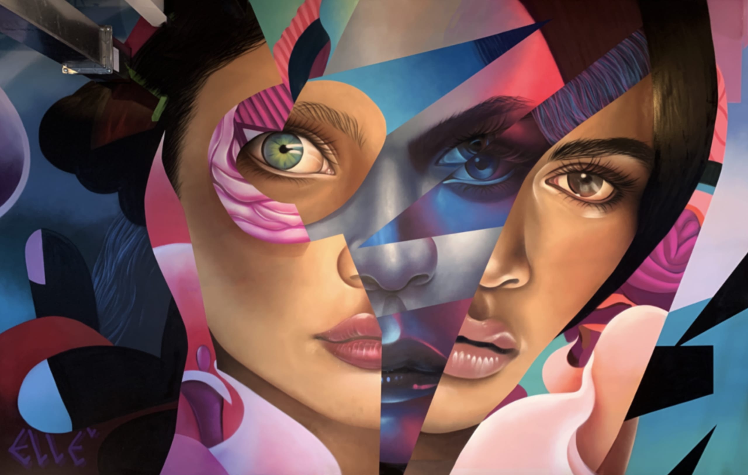Reflections of Identity in Vibrant Fragments by Elle