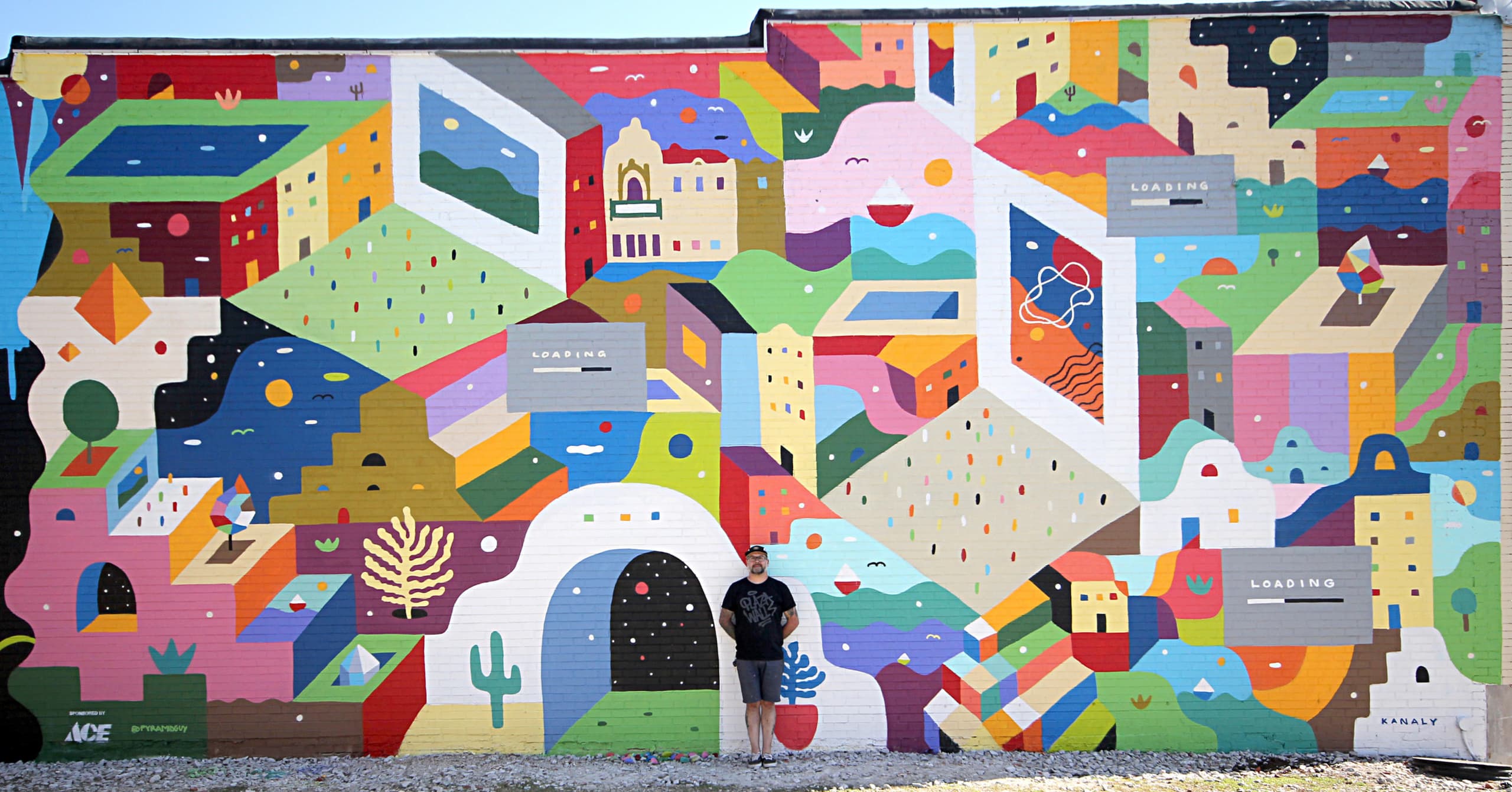 Colorful Echoes of Urban Dreams by Pyramid Guy