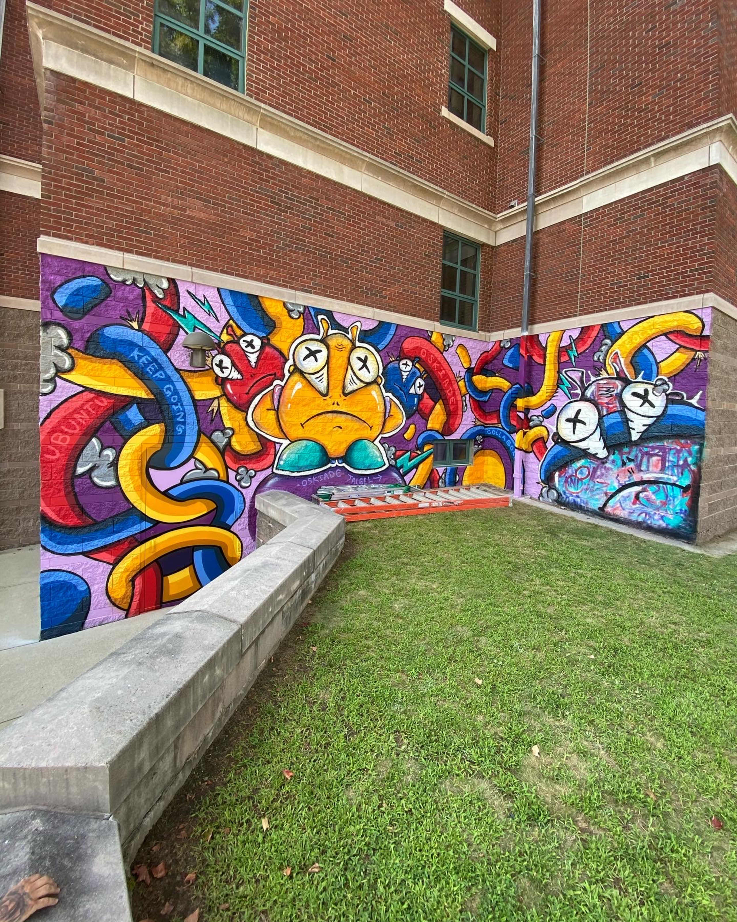 Vibrant Whimsy in Urban Expression by Oskiade Jaleel