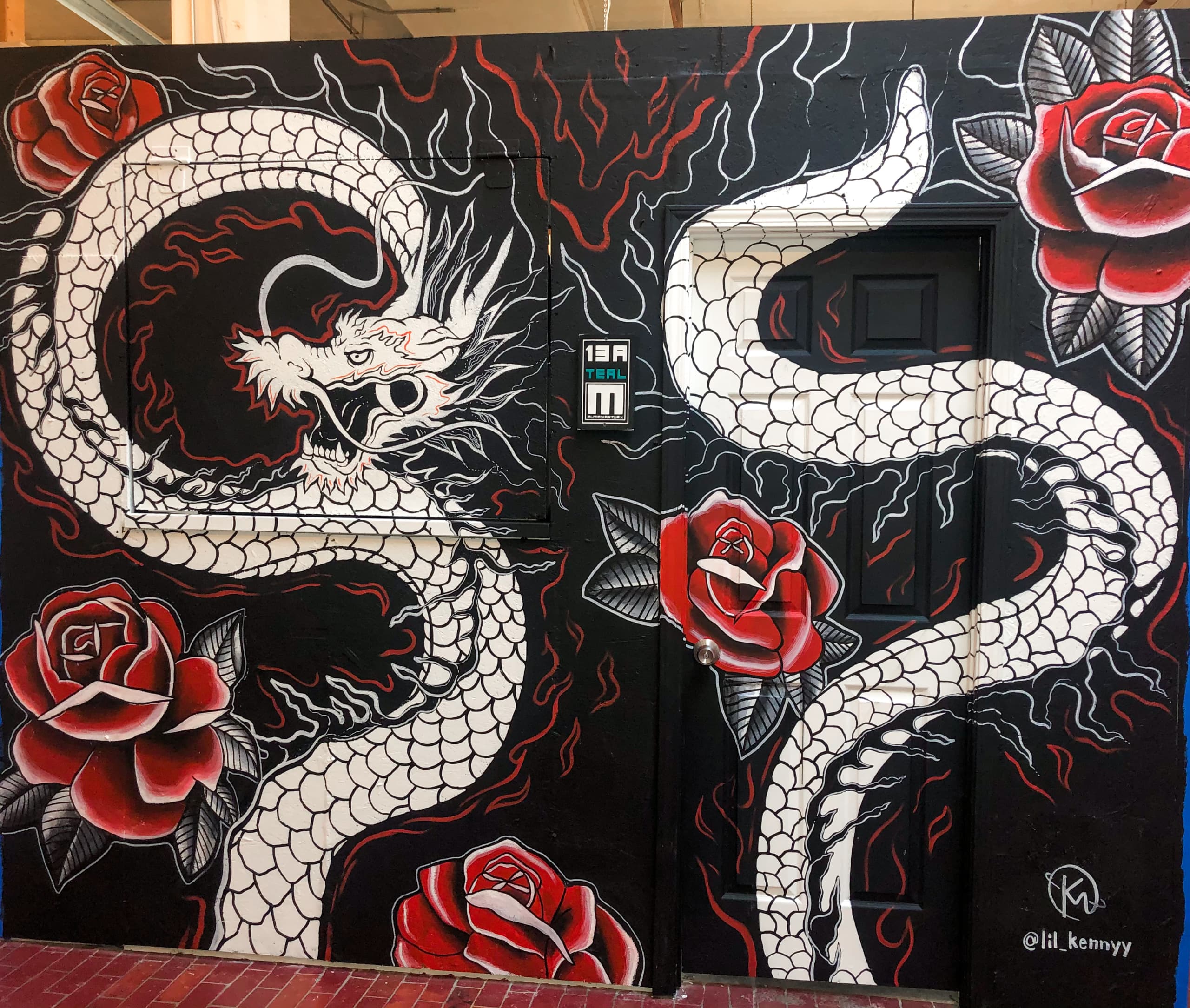  Mural for Dragon Denim by Kendall Mccann