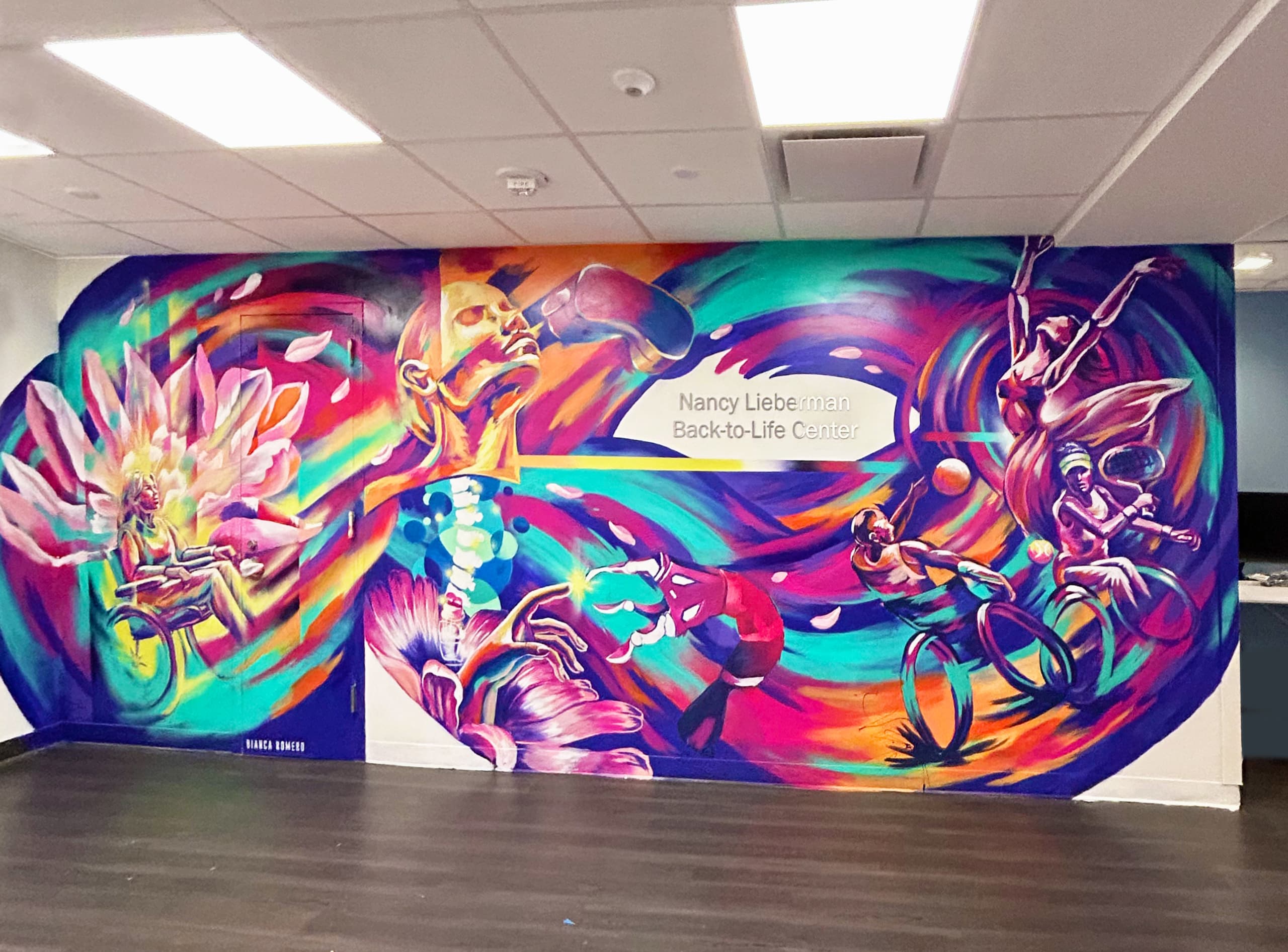 Hospital Mural Mount Sinai by Bianca Romero  by Bianca Romero