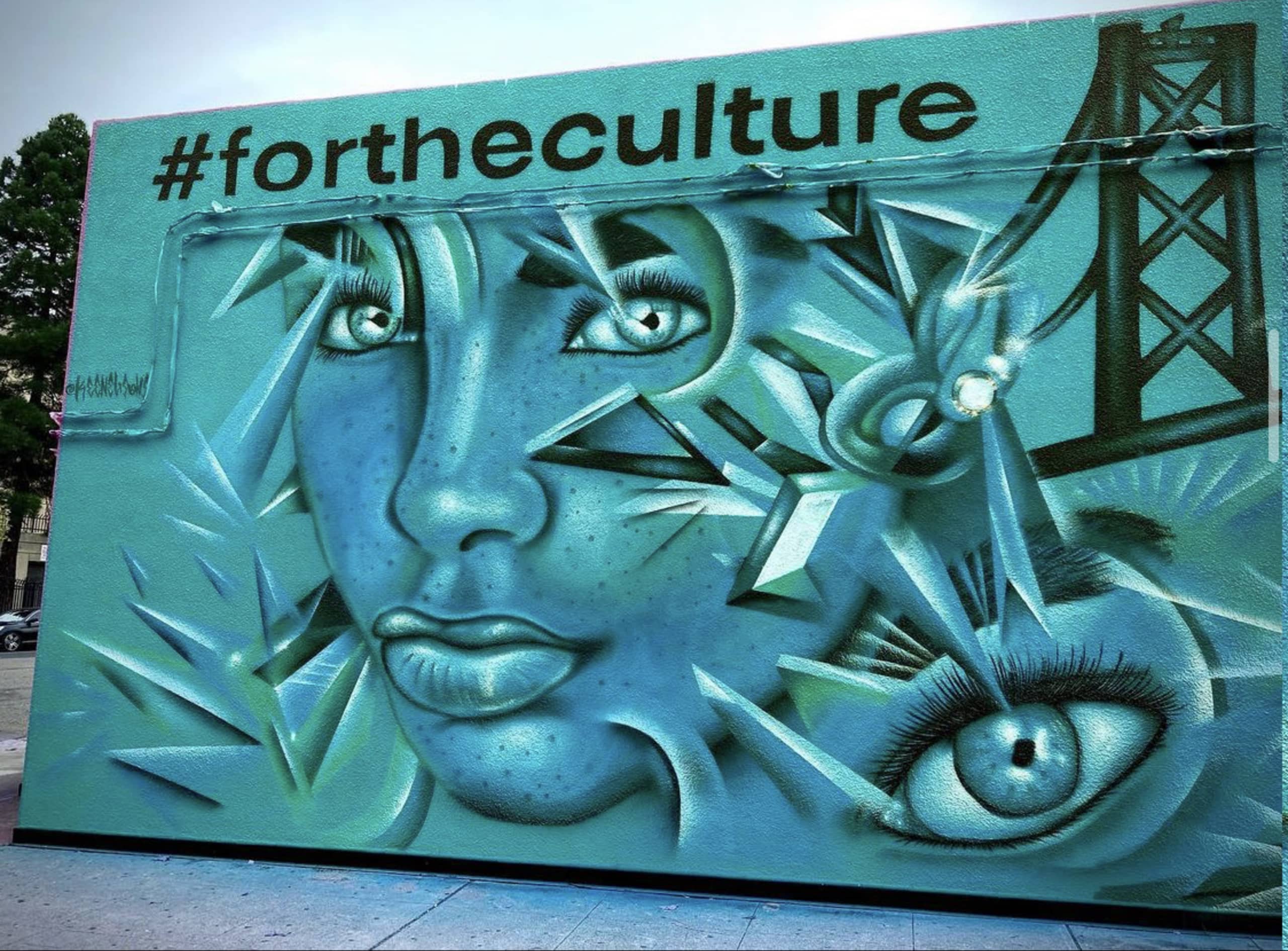 Eyes of Culture in Vibrant Reflection by Keenevisions