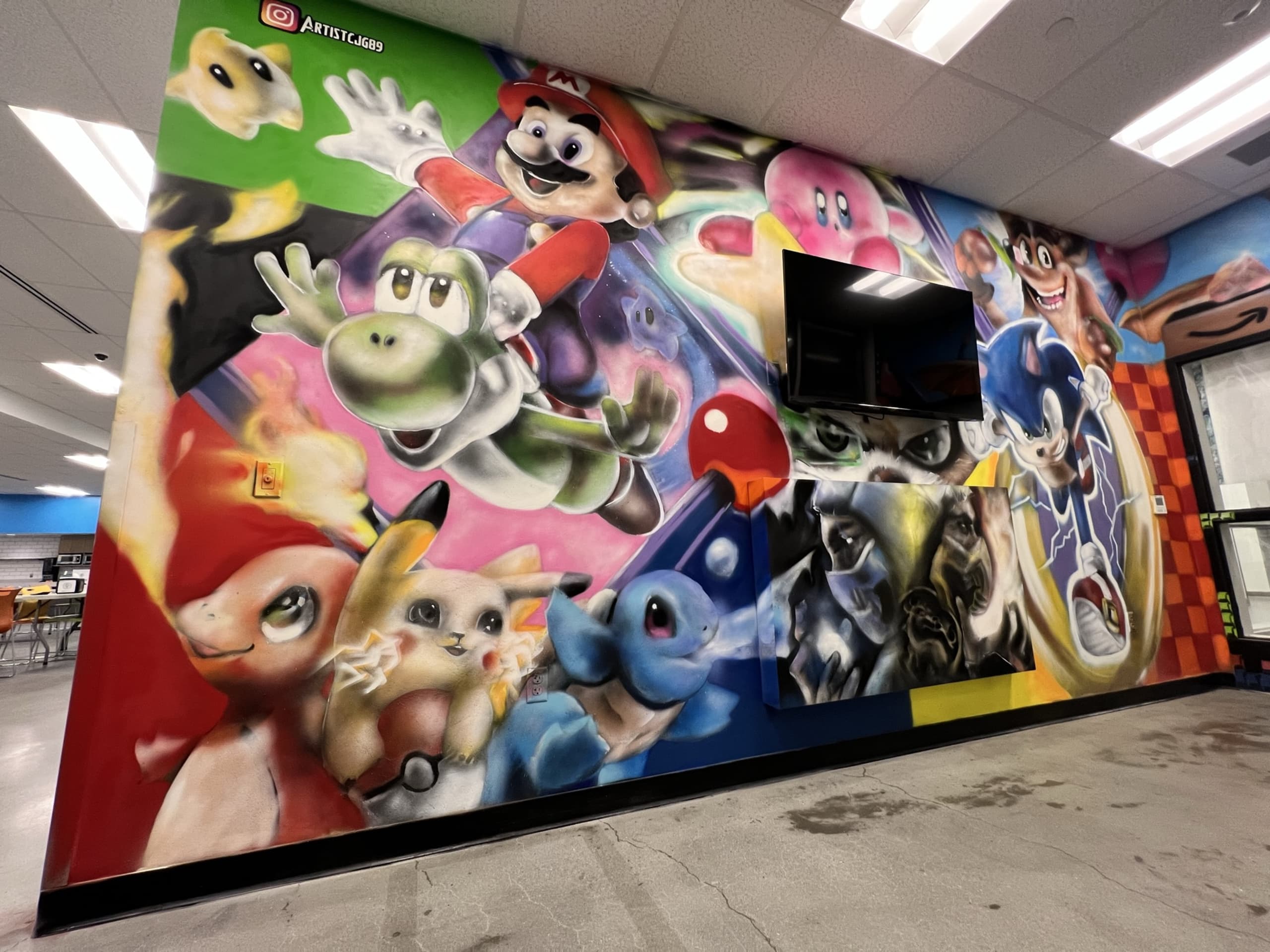 Amazon Game Room Mural by Artistcjg89