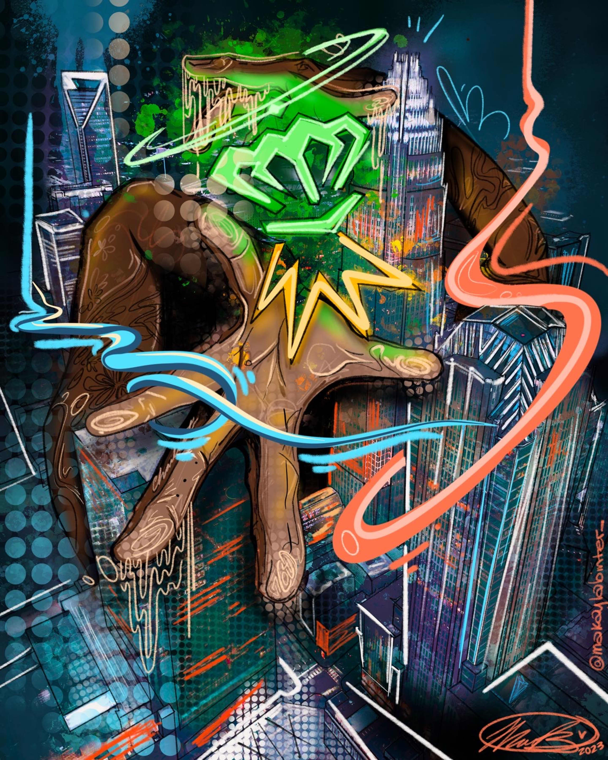 Urban Pulse of Charlotte's Vibrant Spirit by Makayla Binter