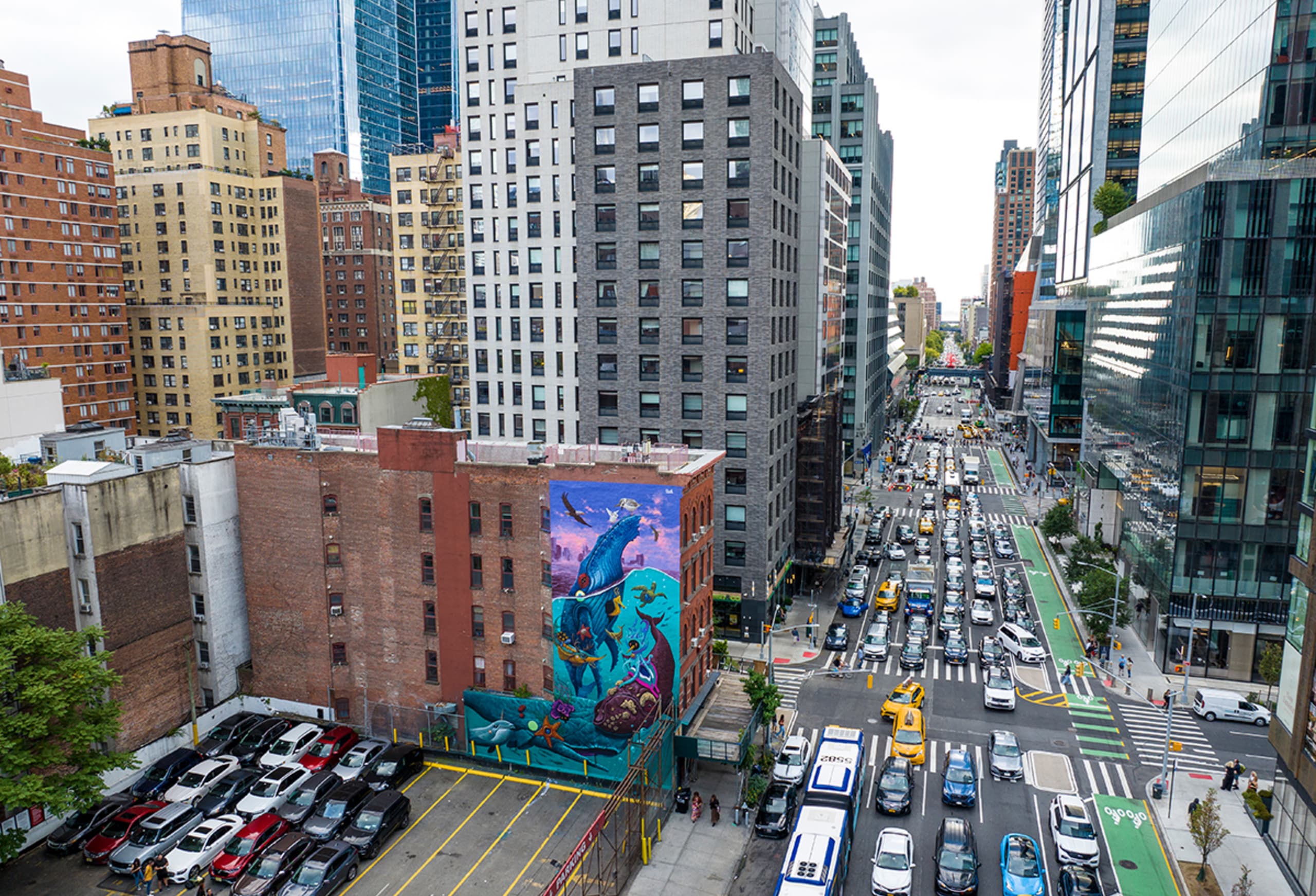 Whimsical Journeys Beneath Urban Waves by Dulk