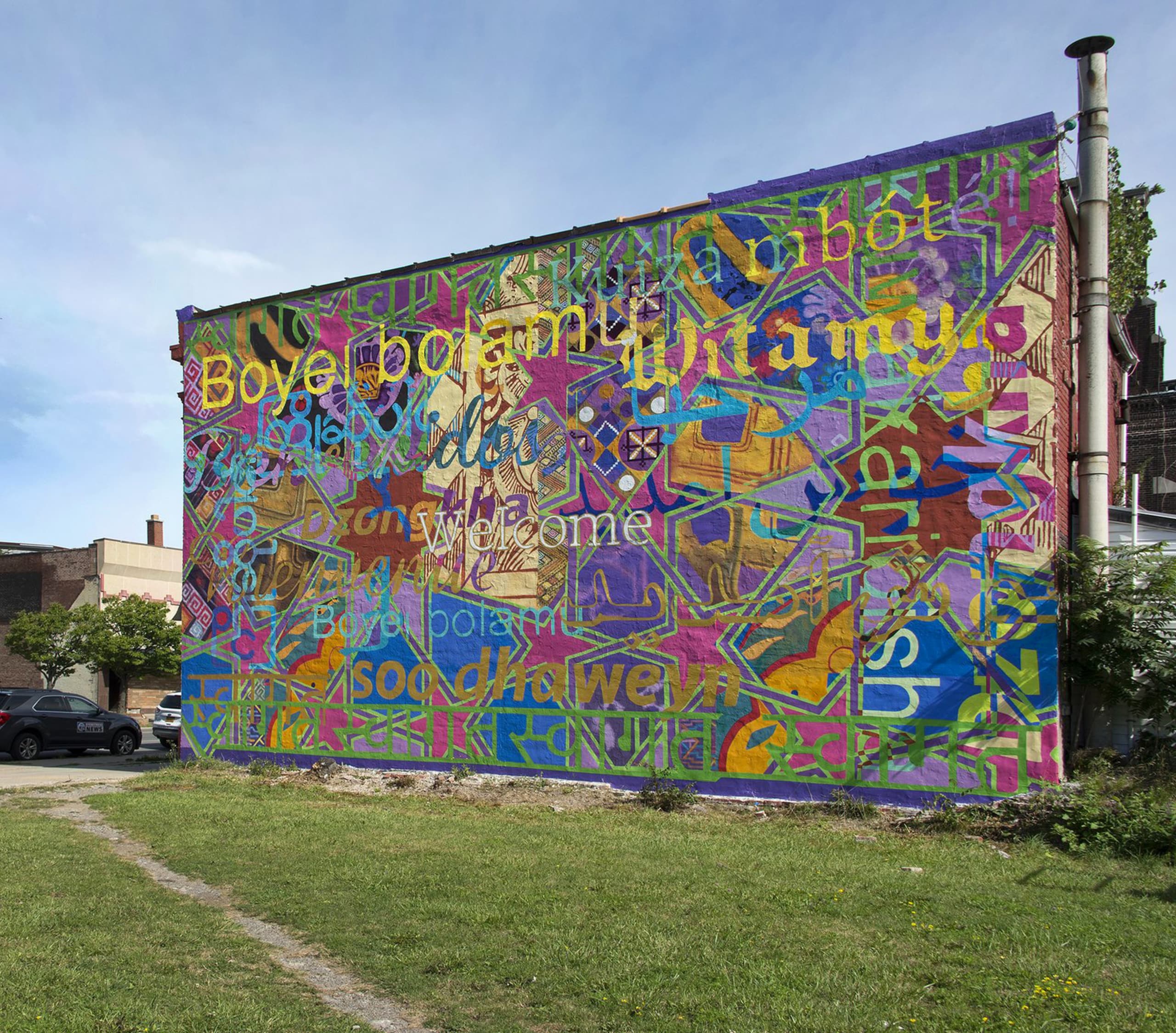The Welcome Wall by Amber Art And Design