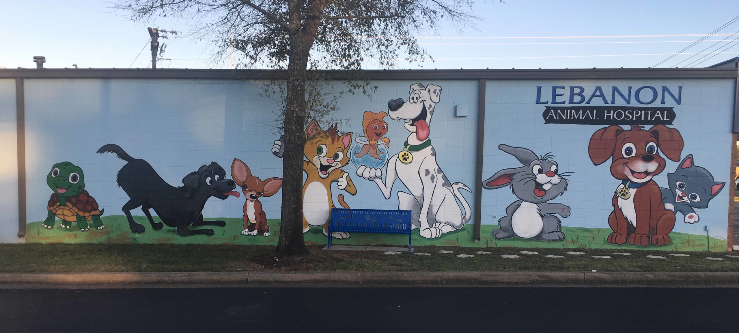 Lebanon Animal Hospital Mural by Bob Gregory - ArtFX Design Studios