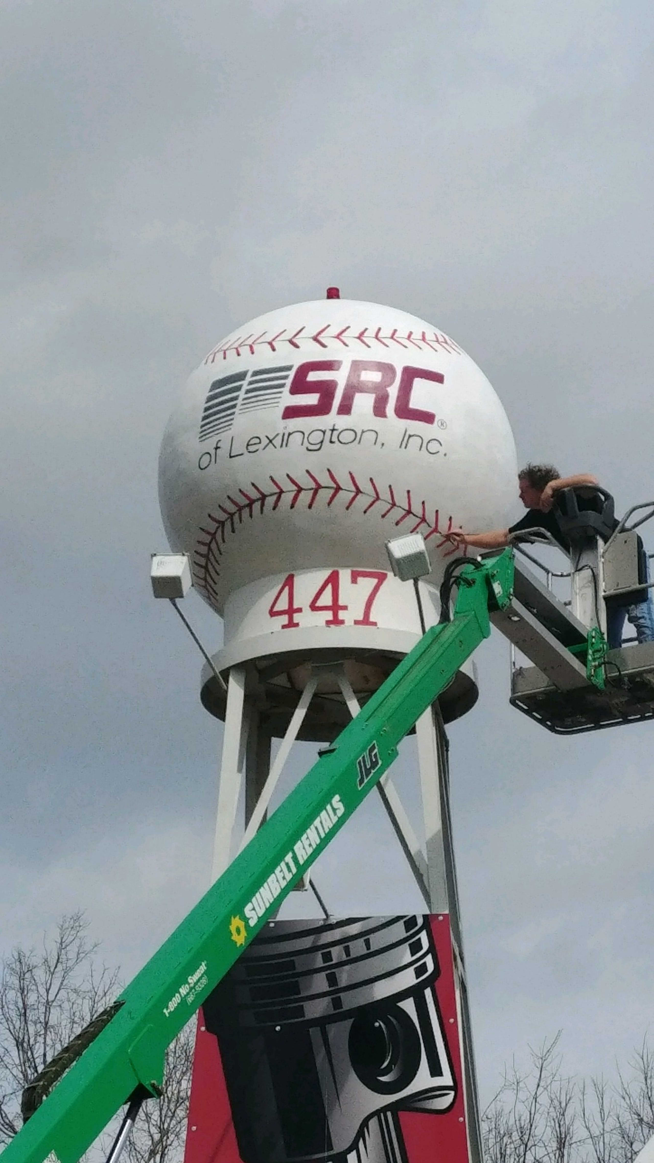 SRC baseball mural by Bob Gregory - ArtFX Design Studios