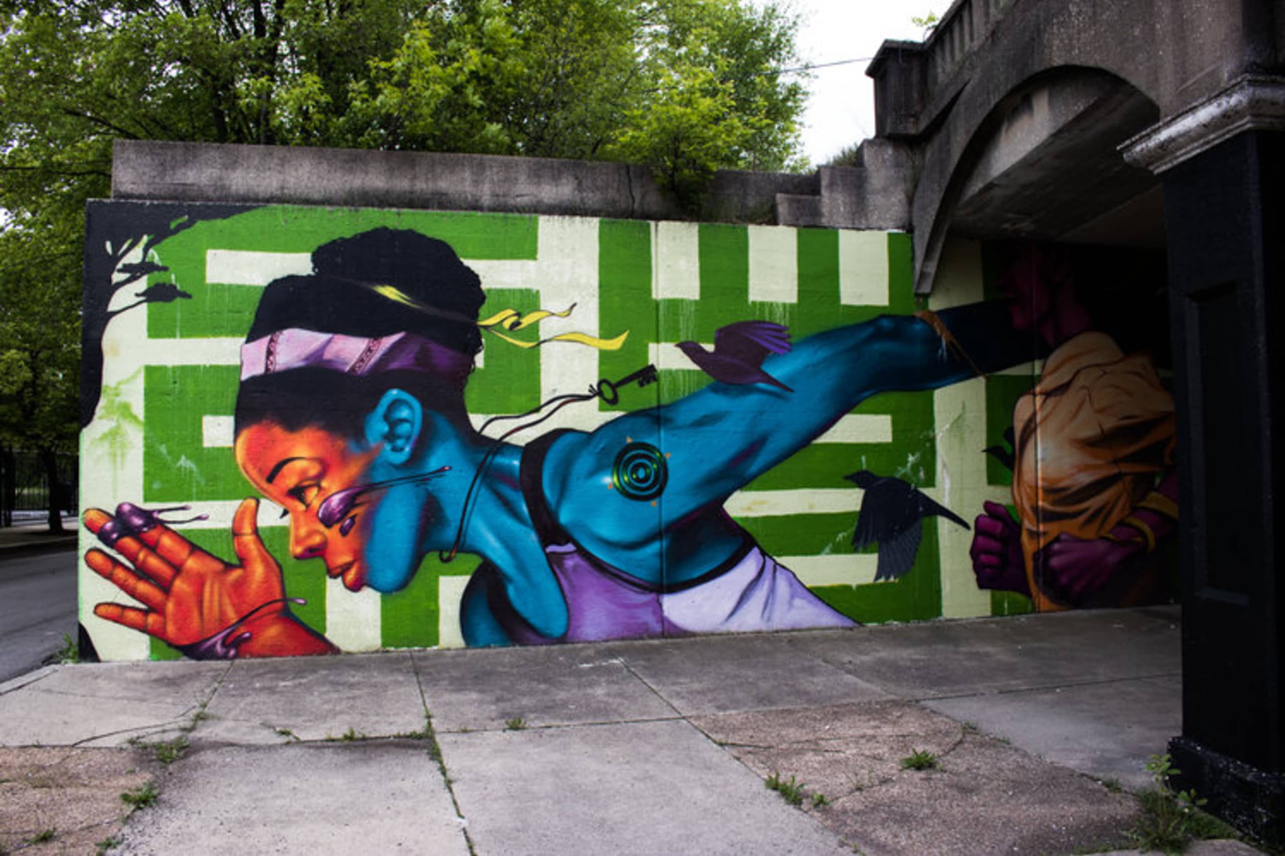 Wings of Resilience in Urban Motion by Max Sansing