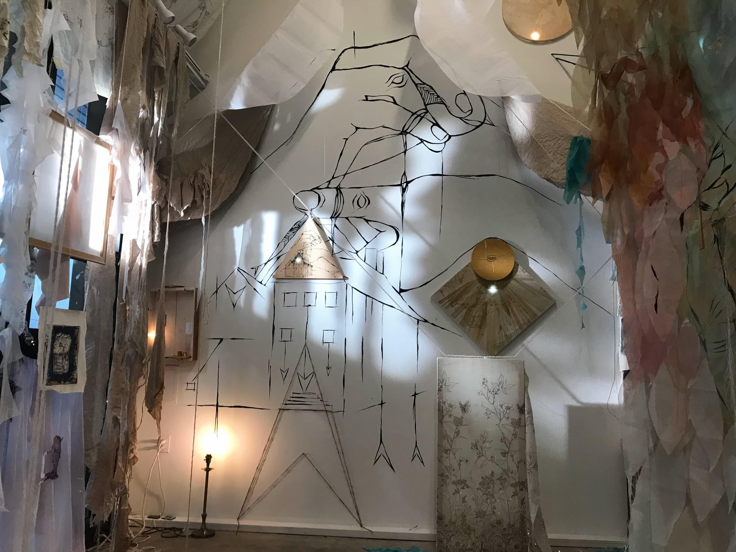 " Building a House of Light... " - In Bloom - Beings Believing - Installation by Onerary