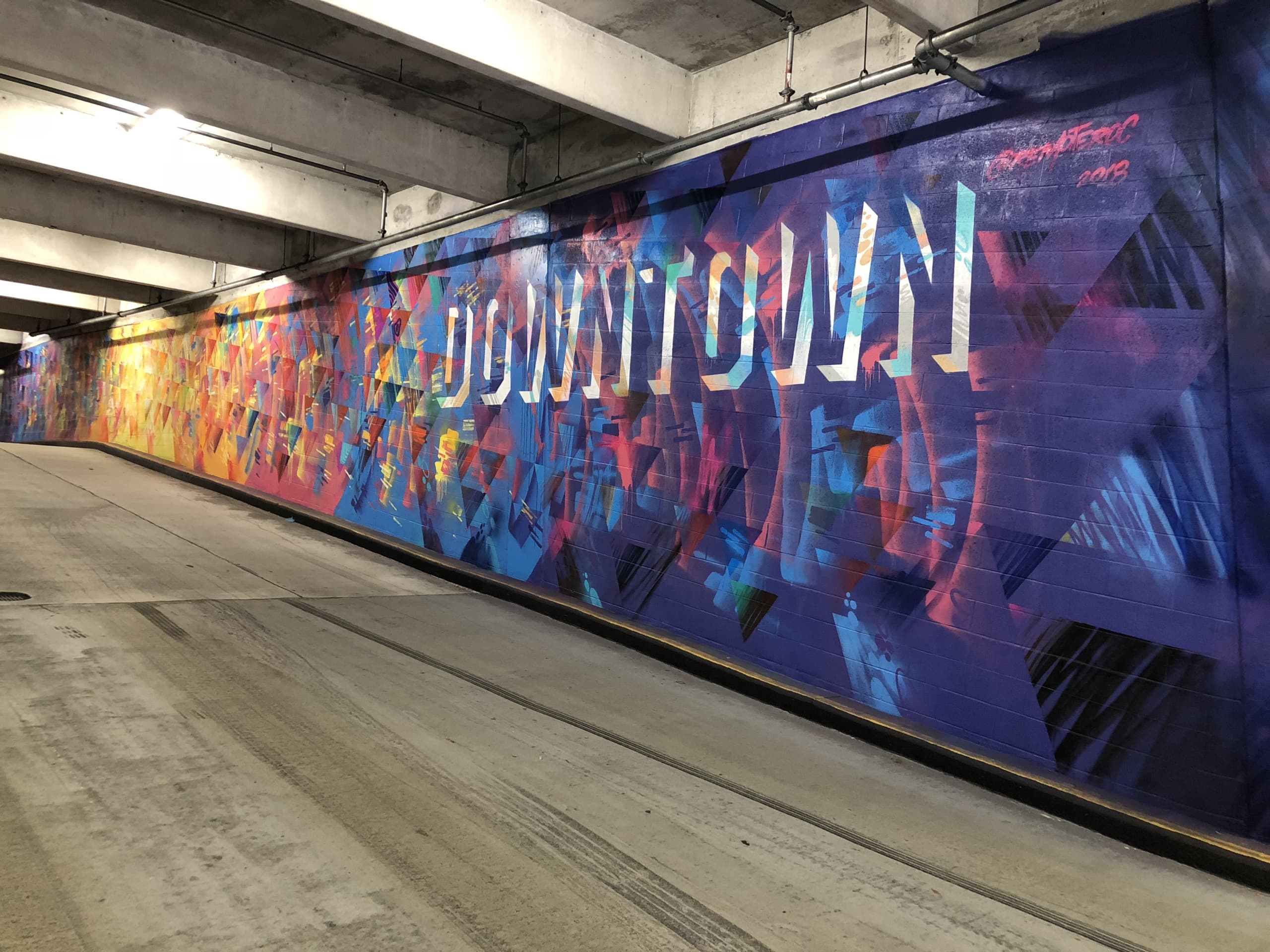 Downtown parking garage  by Remote