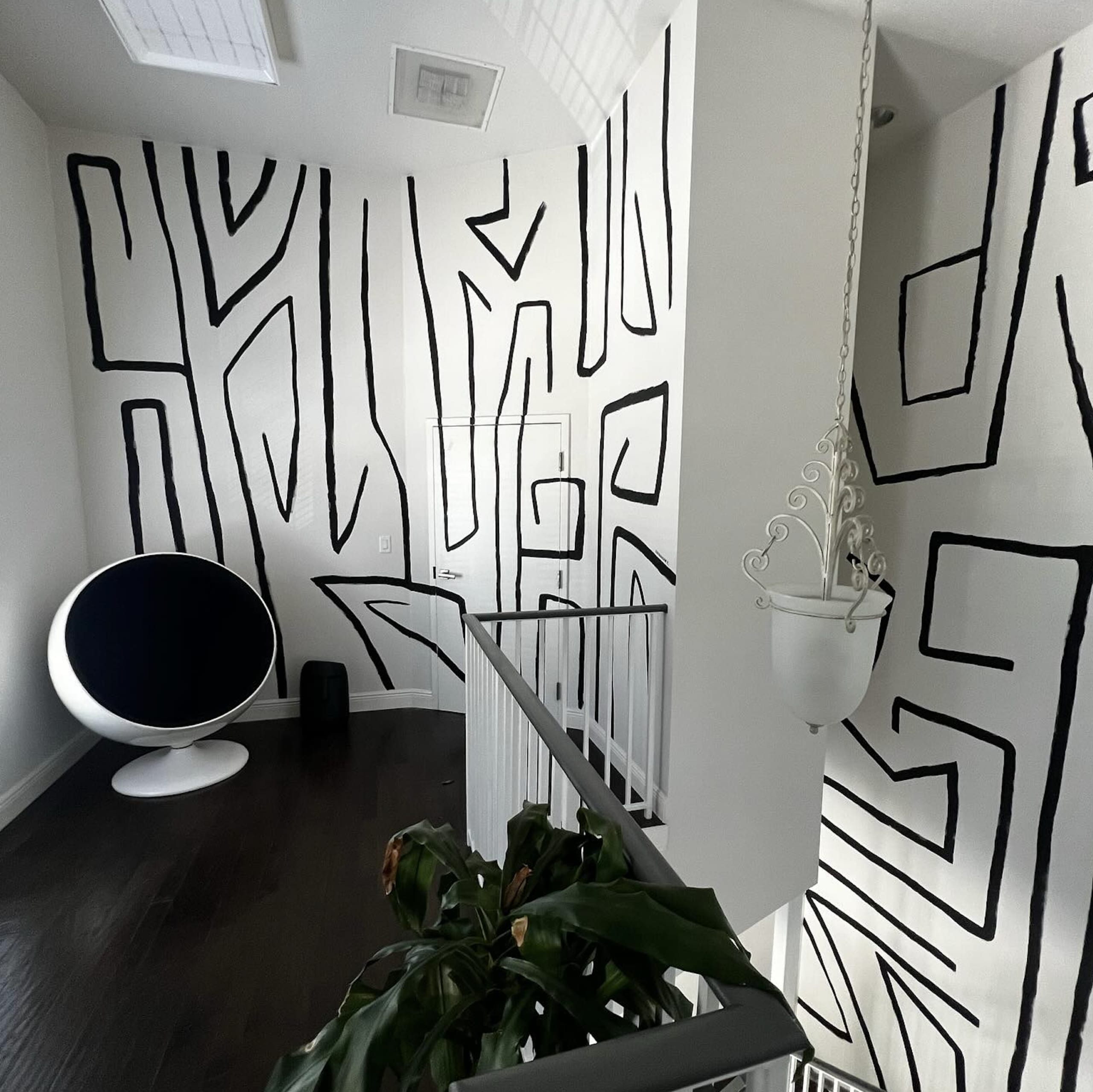 Rhythms of Black and White Abstraction by URQUH.ART