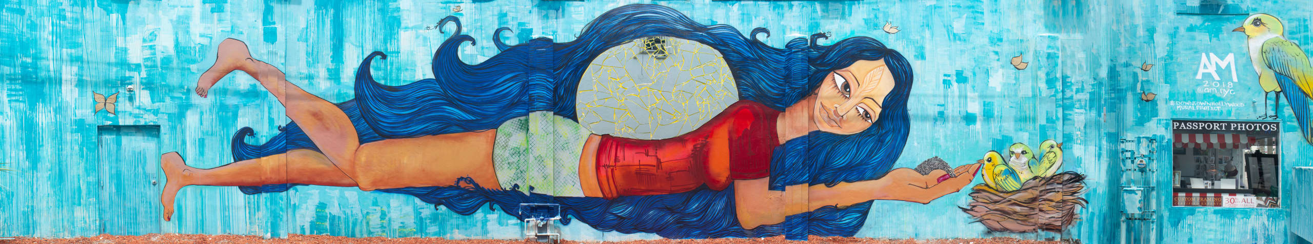 Whispers of Nurture in Vibrant Blue Dreams by Alice Mizrachi