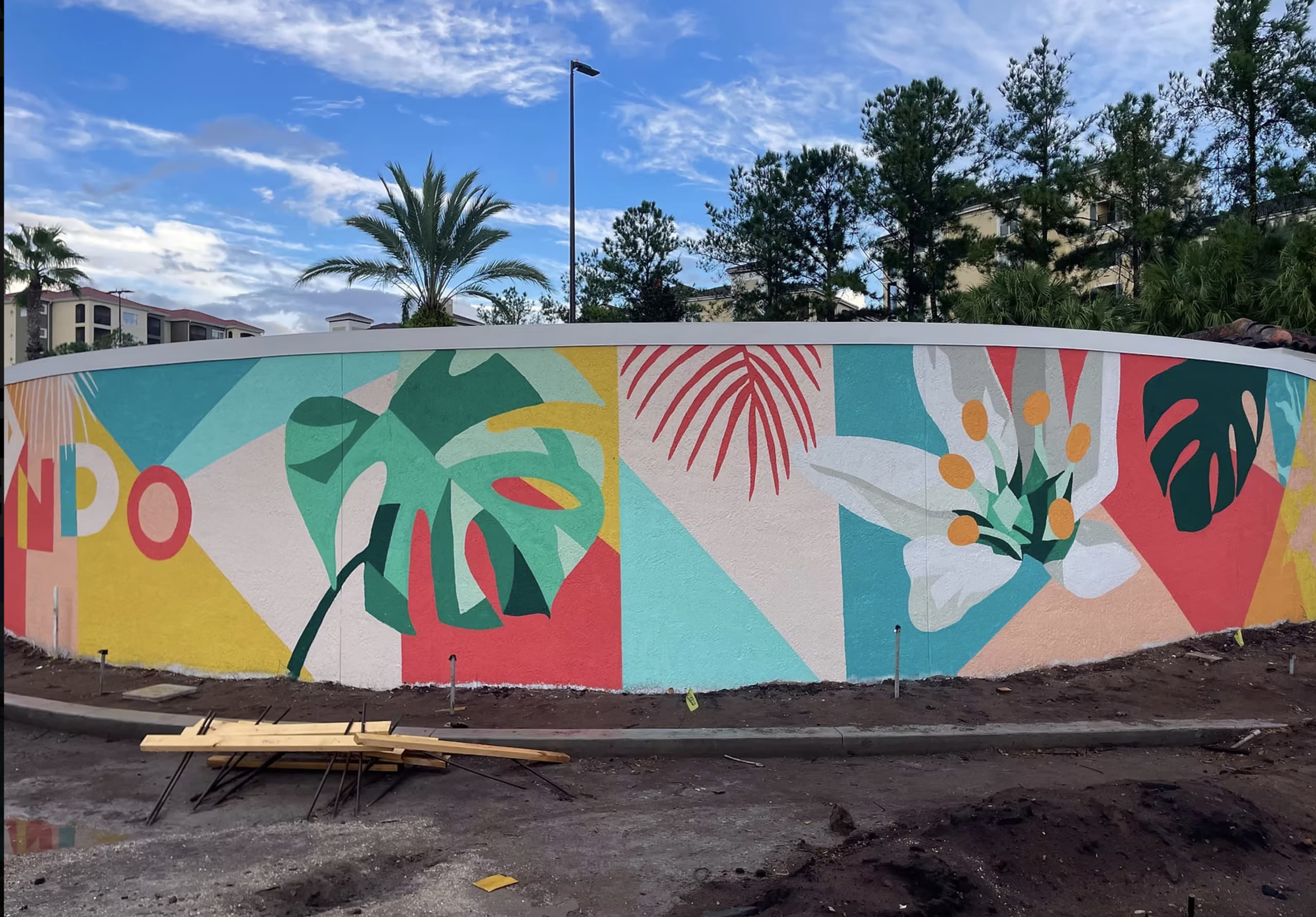 Tropical Vibrance in Urban Harmony by Olivia Stafne
