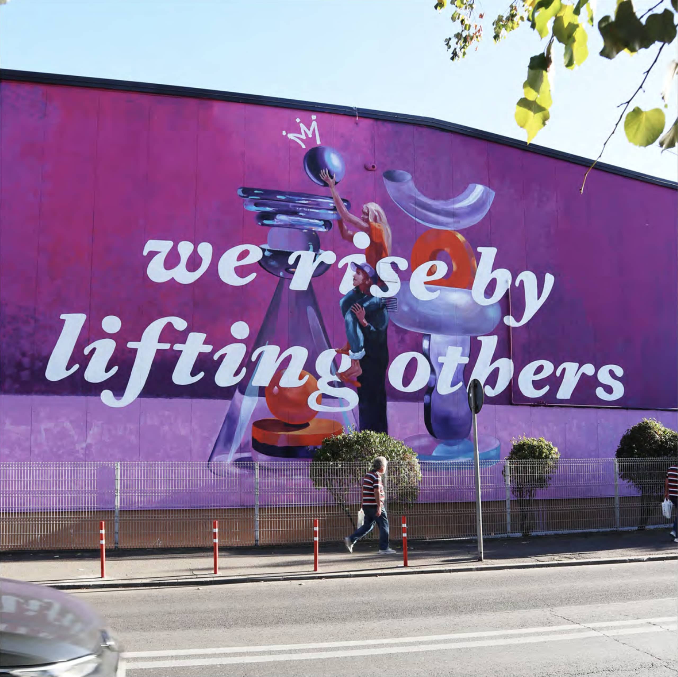 we rise by lifting others by Wanda