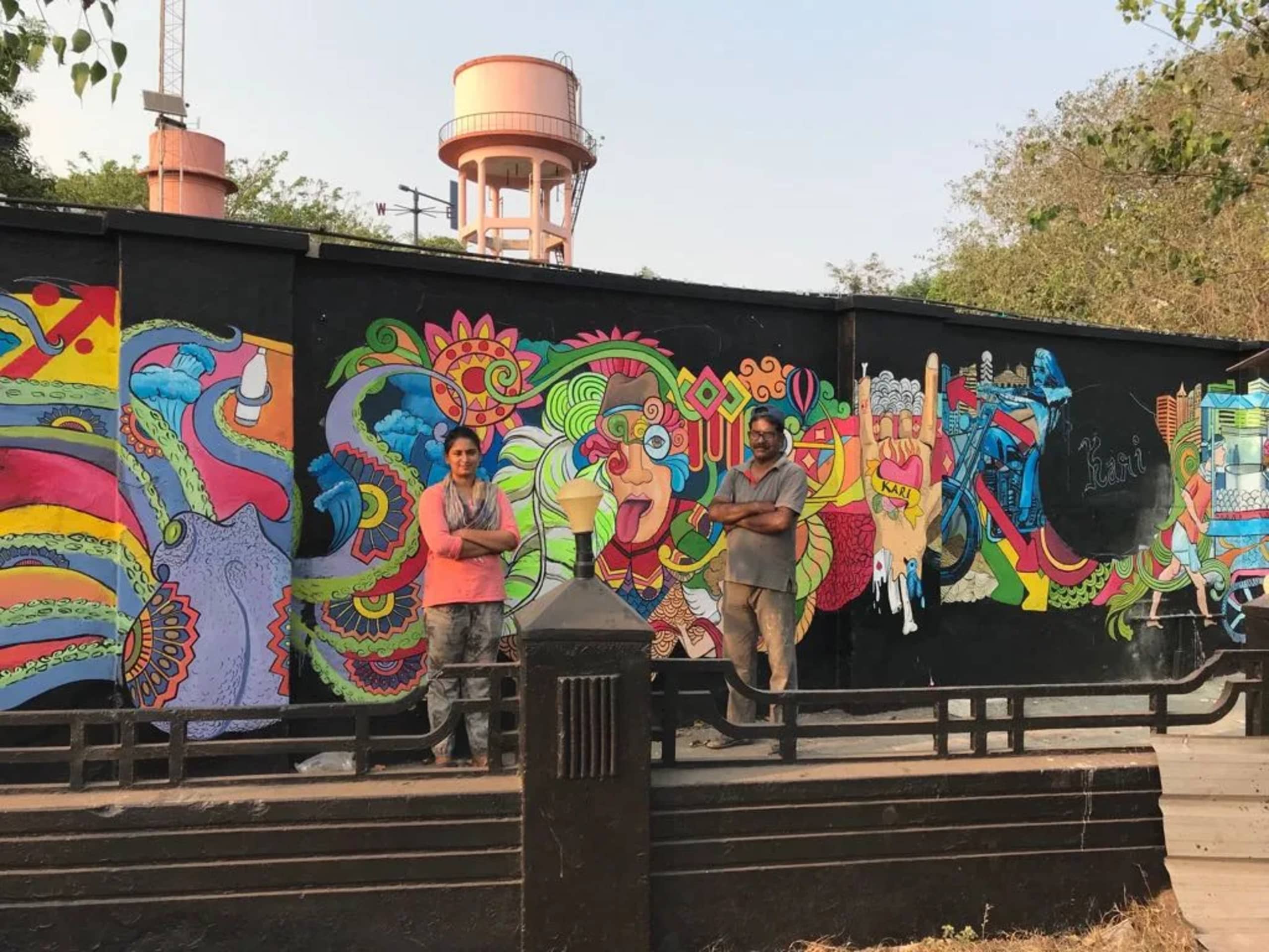 Kari Food Wall Mural by Artist Haneefa