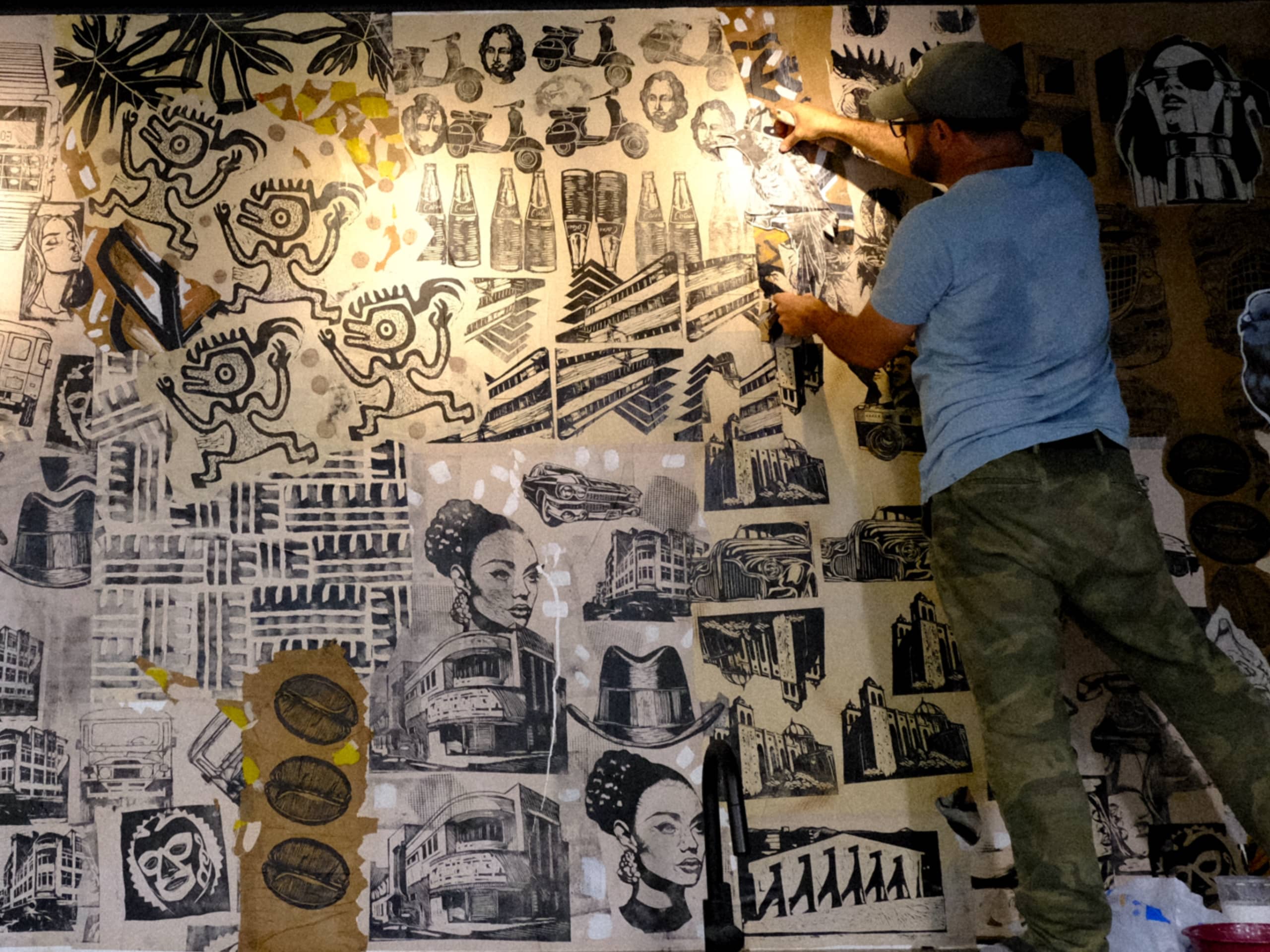 Fulanos Cafe Mural by Spartacous Cacao