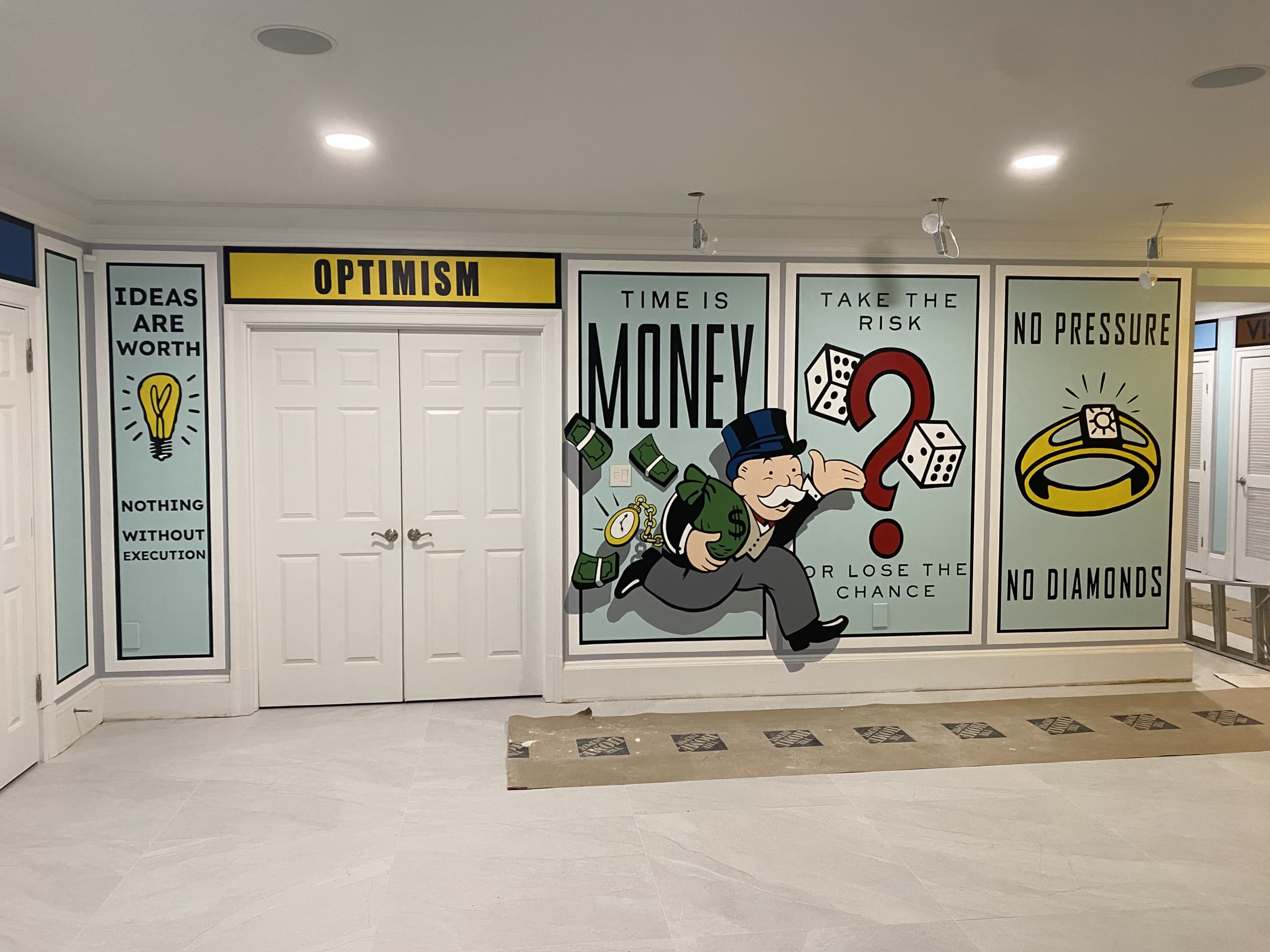 Motivational Monopoly Murals by Tom Taylor