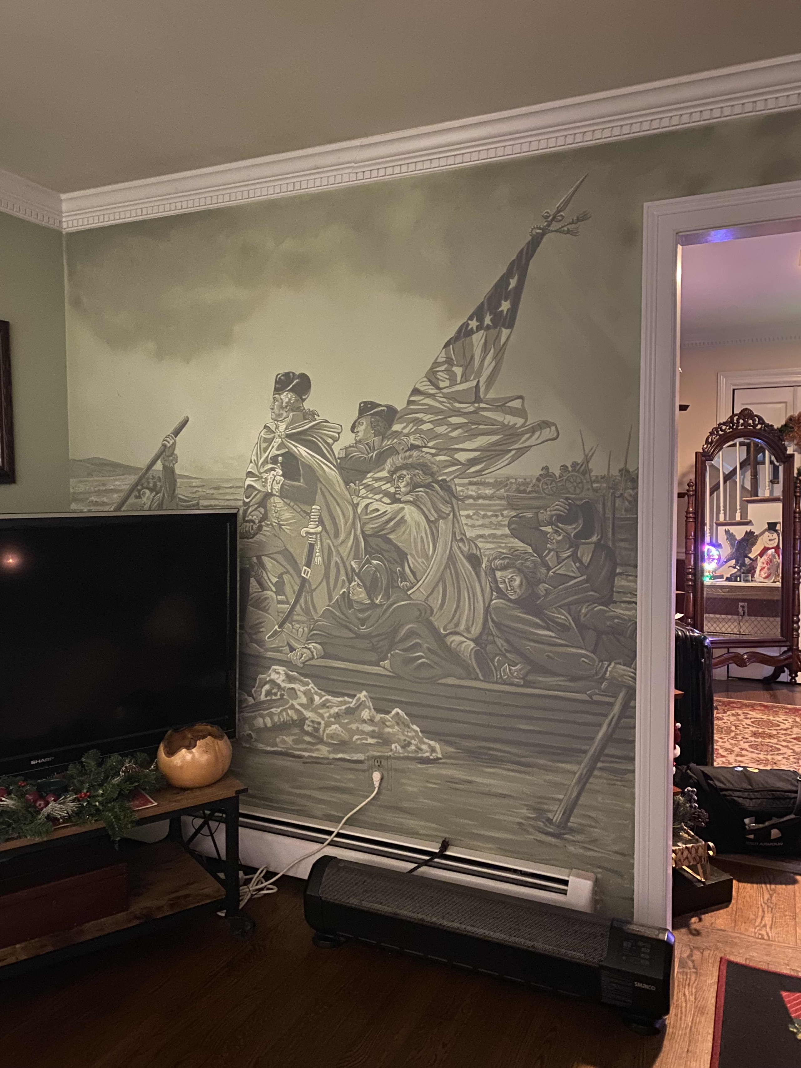 Washington Delaware Crossing Mural by Tom Taylor