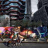 Cosmic Embrace in Urban Landscape