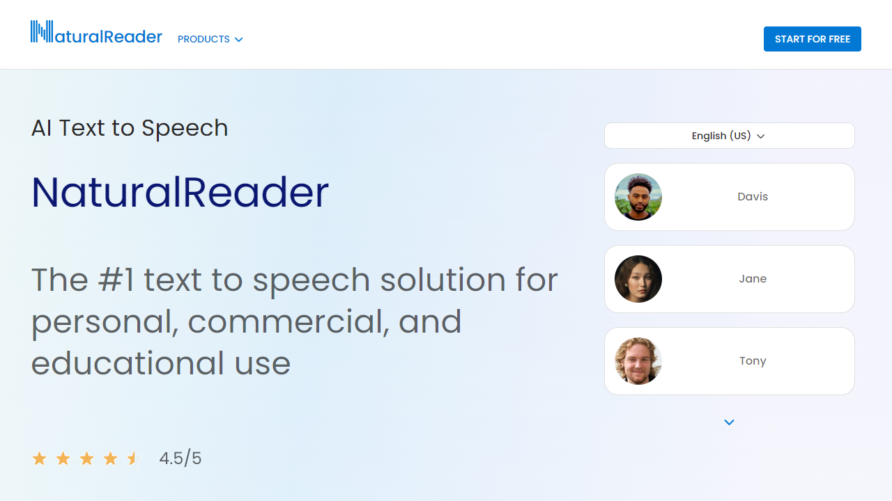 NaturalReader header image