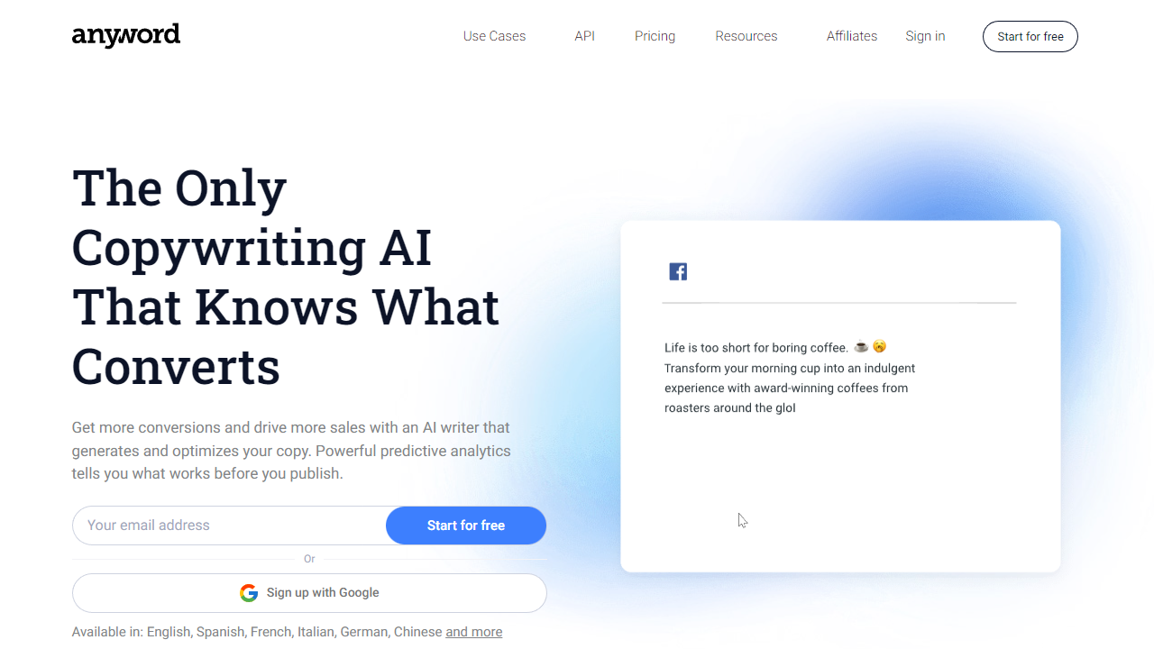 Anyword header image
