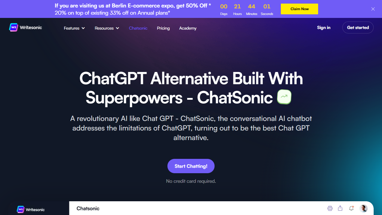 Chatsonic header image