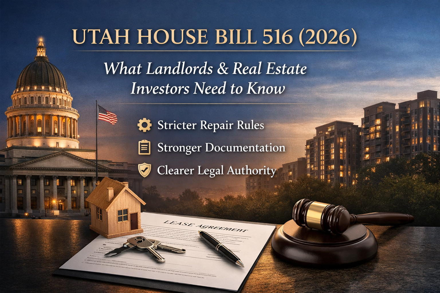 Utah House Bill 516 (2026): What Landlords and Real Estate Investors Need to Know