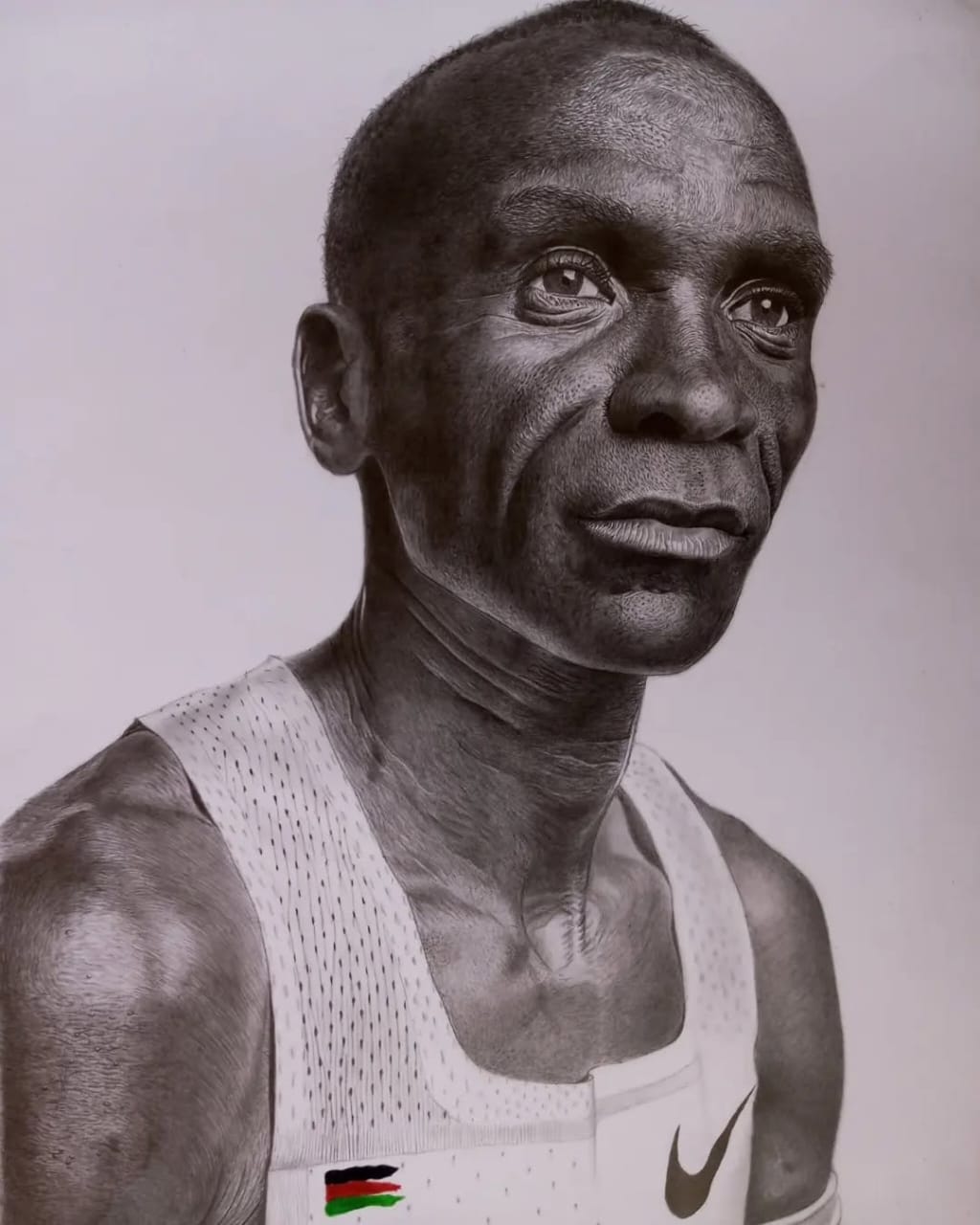 Kipchoge Pencil Art