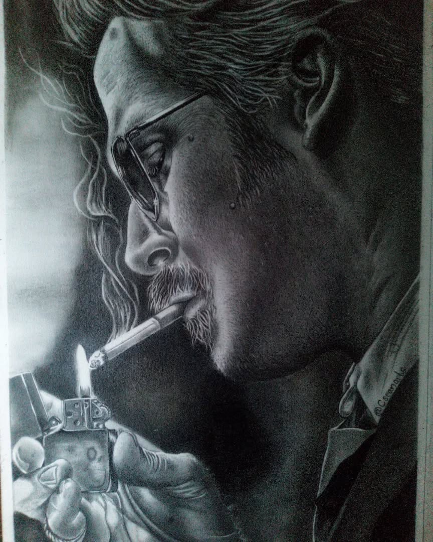 Smoking Pencil Art