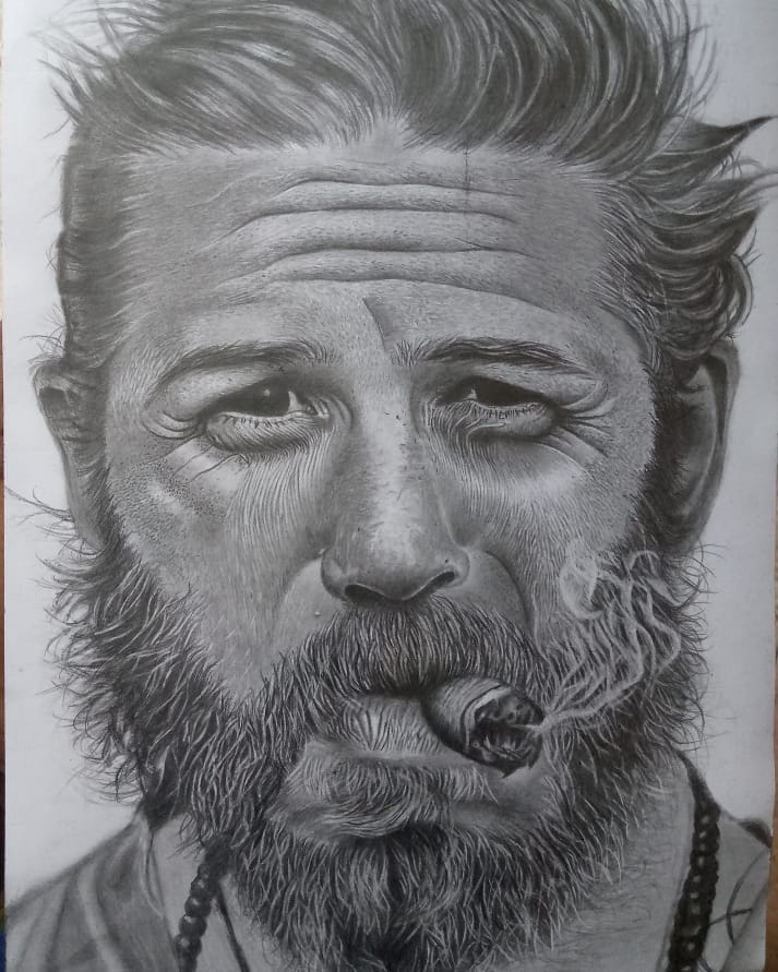 Smoking Pencil Art