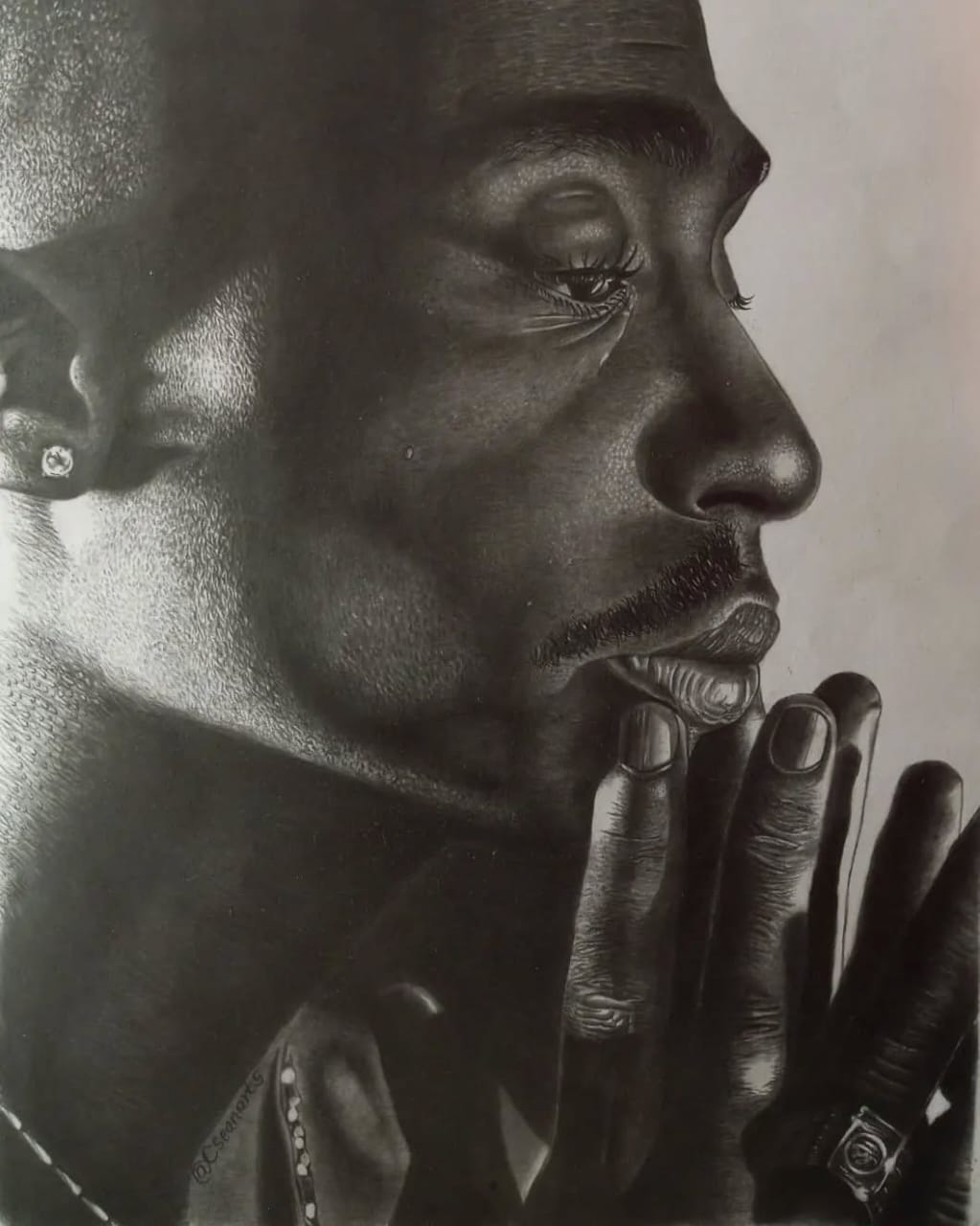 Tupac Pencil Art